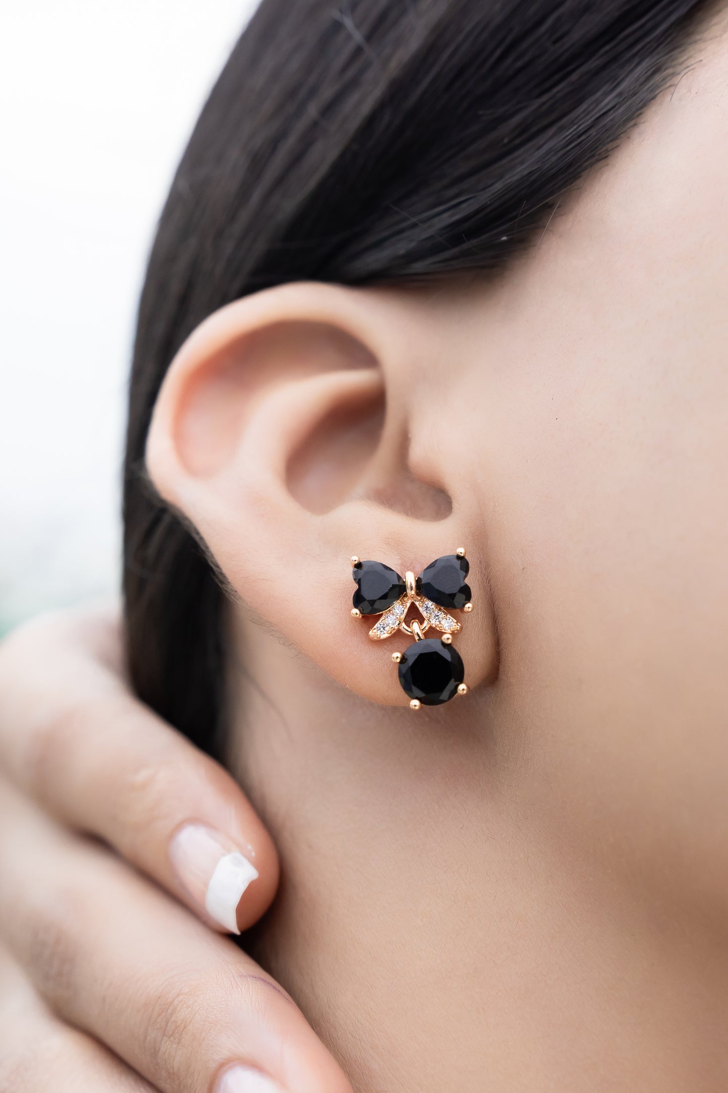 Rosé Bloom Studs