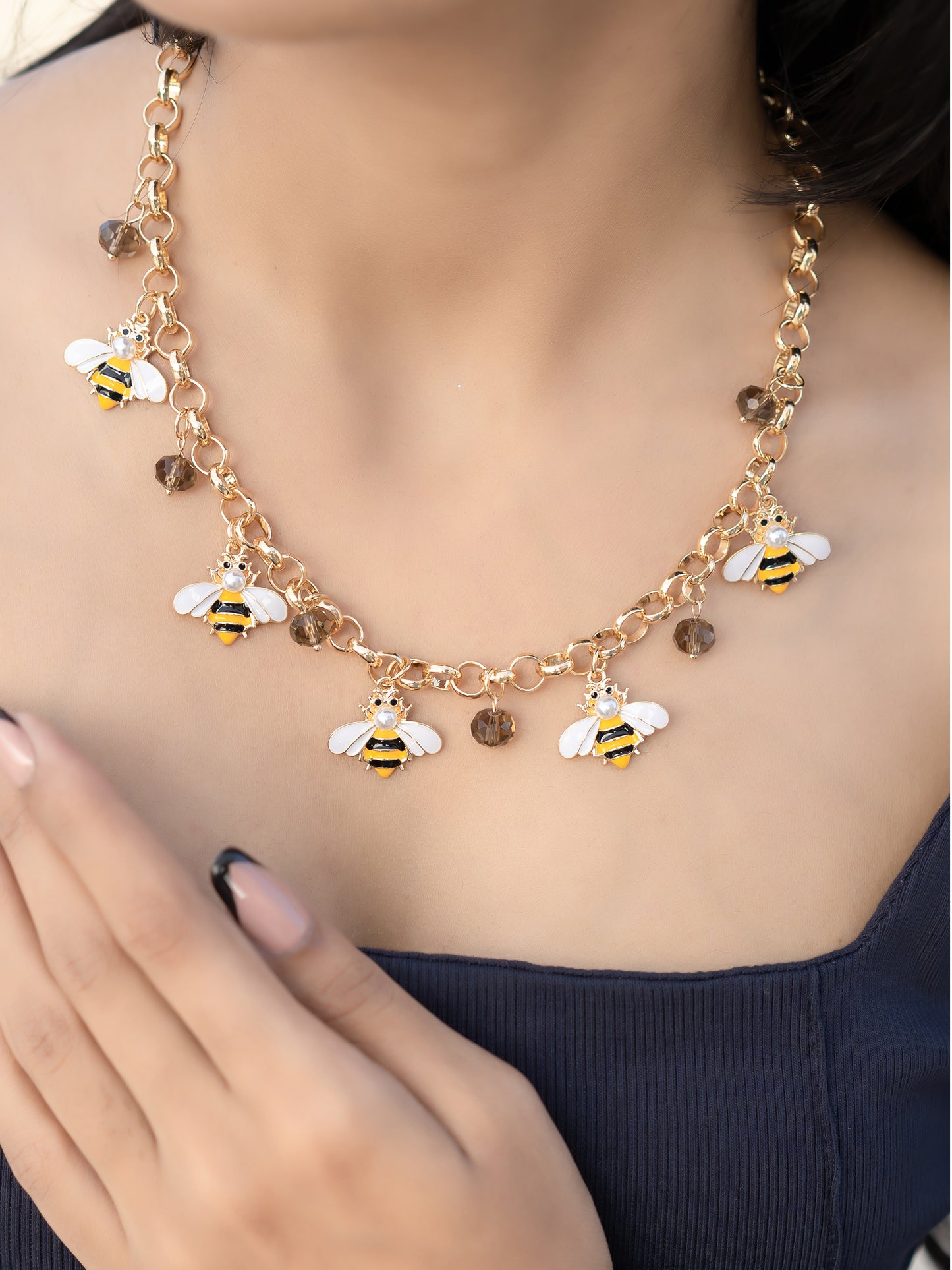 Honey Bee Charm Chain