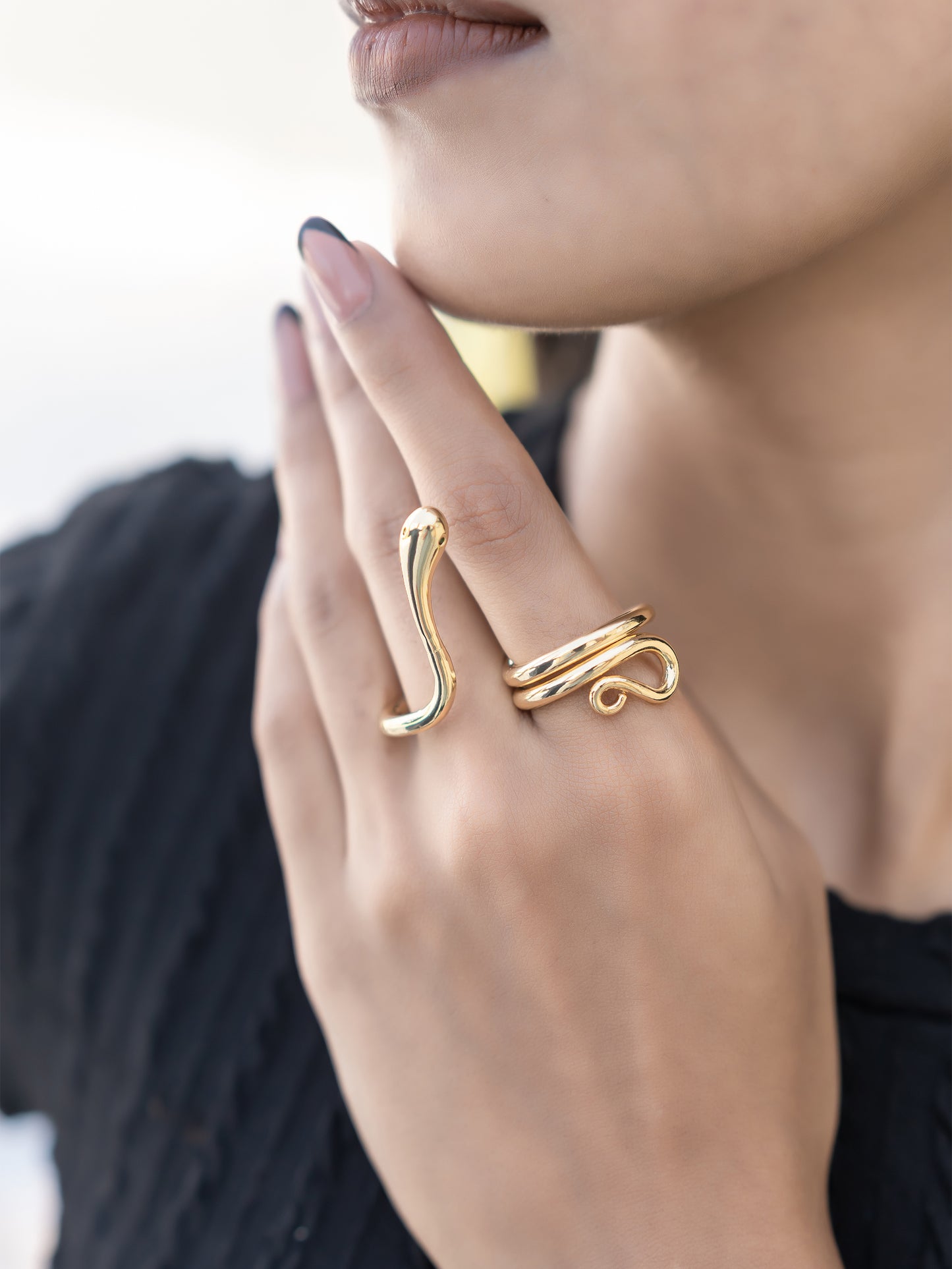 Serpentine Dual Ring