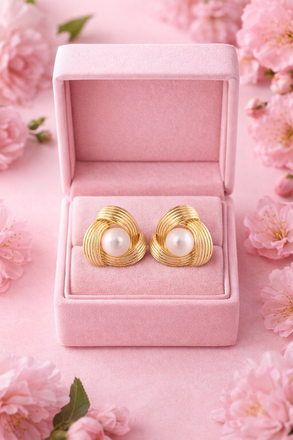 Knot Pearl Earrings