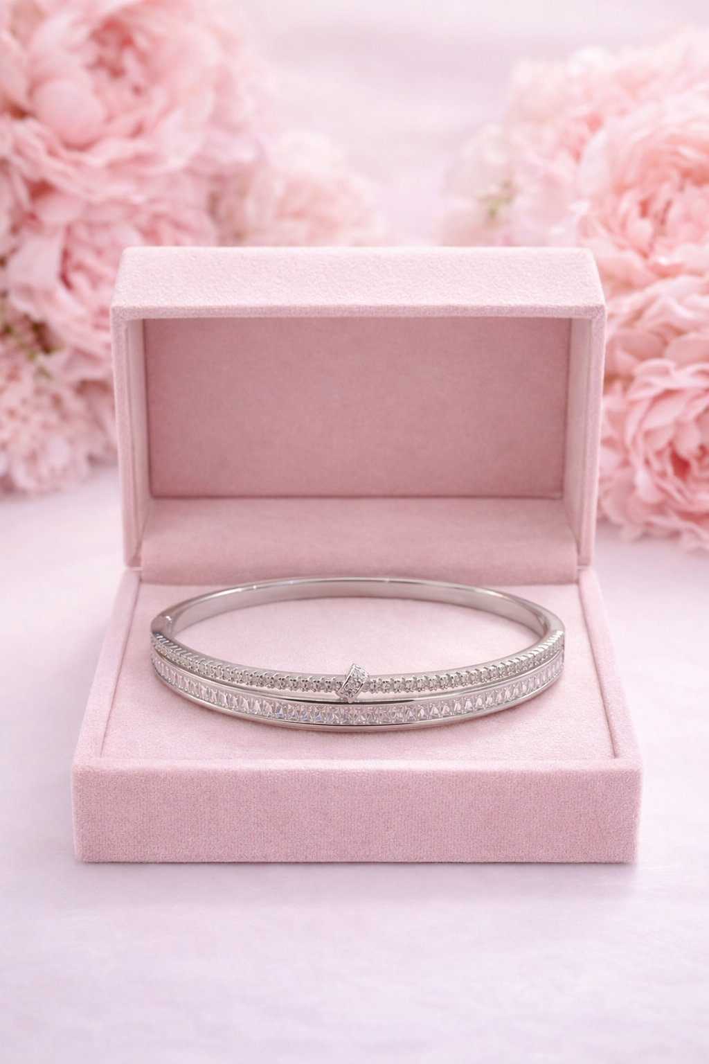 Starlit Crystal Bangle Bracelet