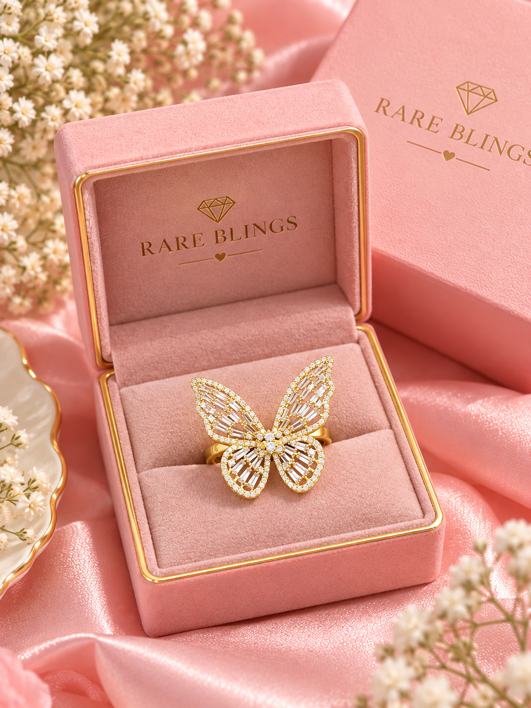 Golden butterfly Ring