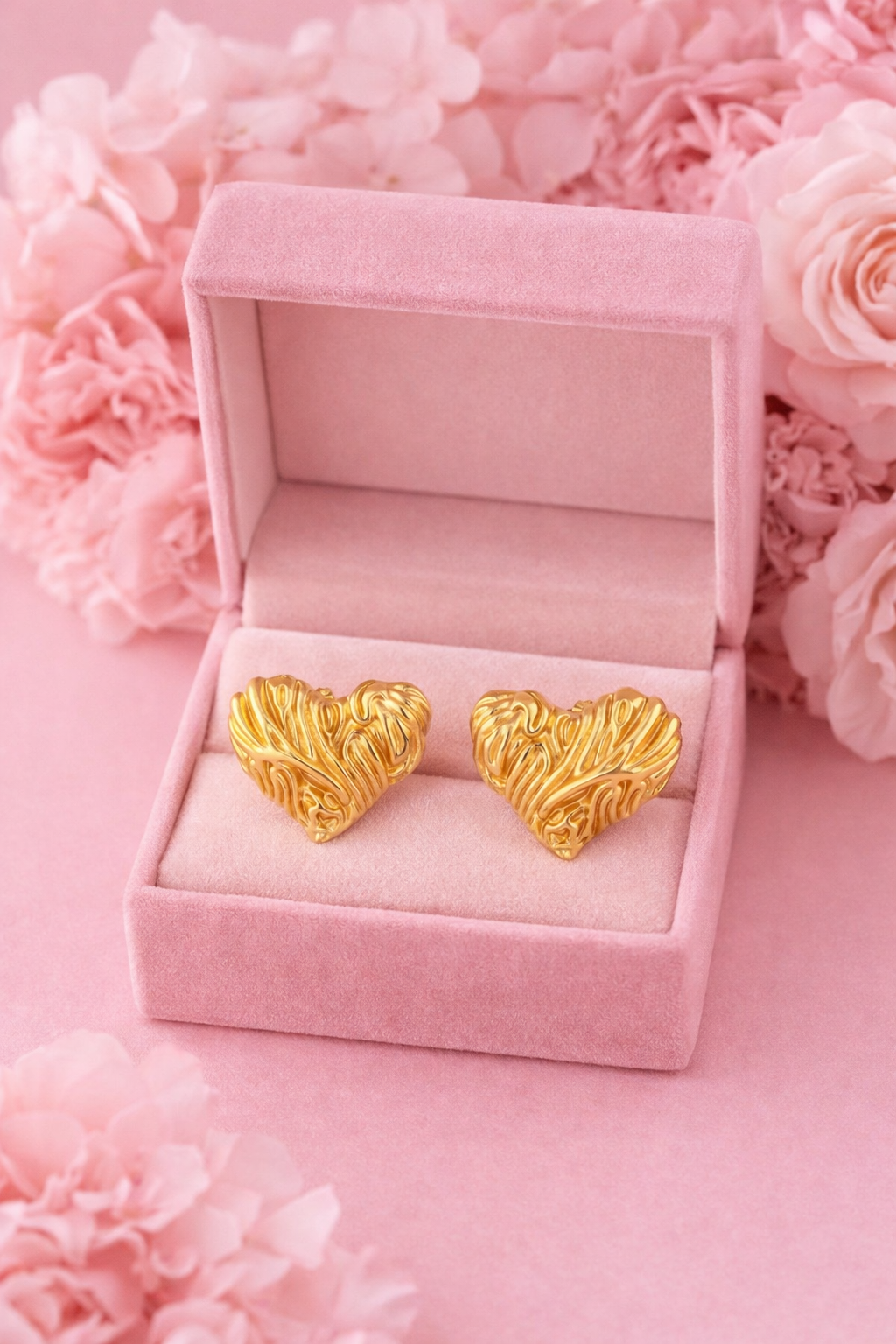 Chunky Melt Heart Studs
