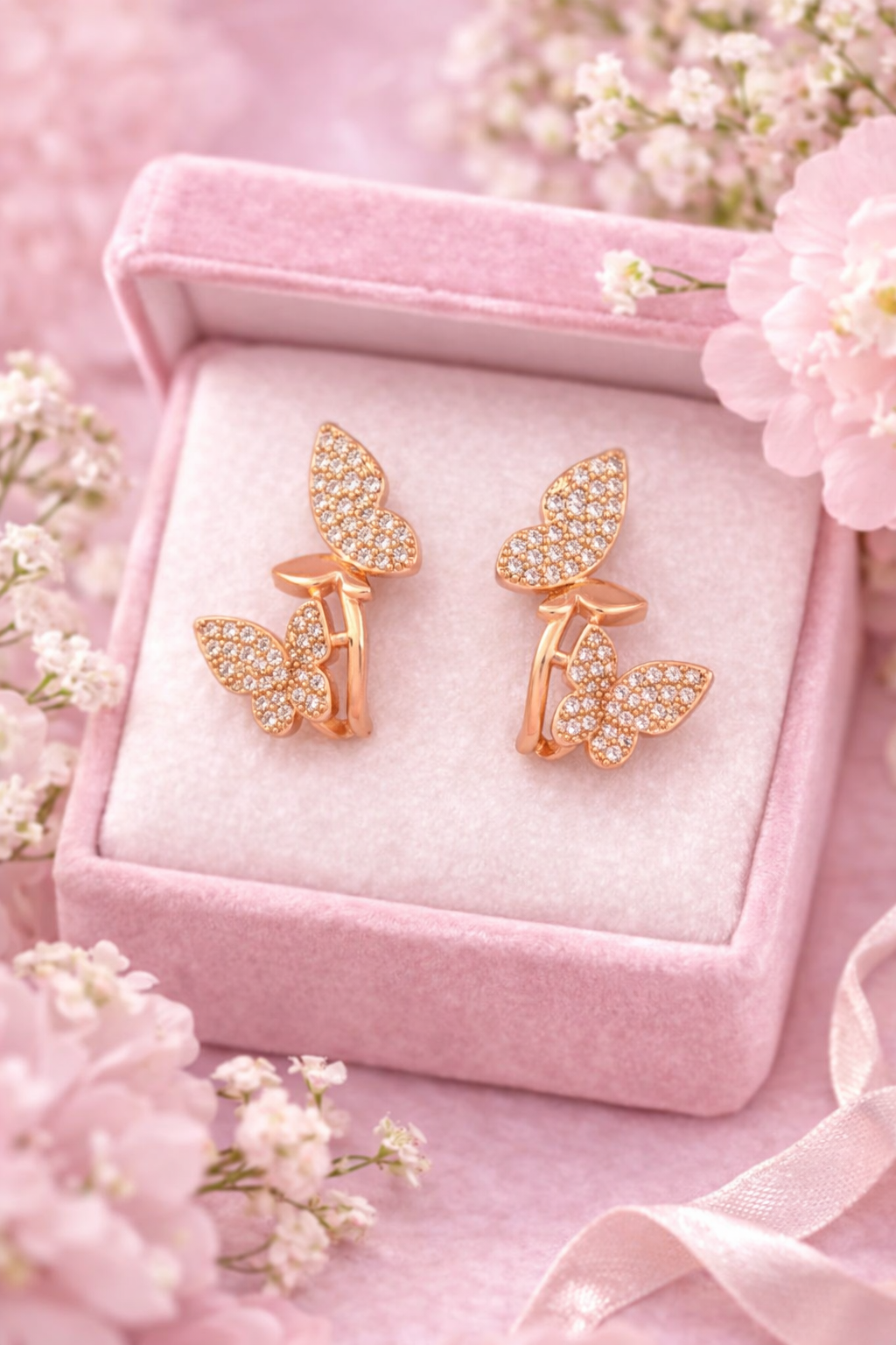Dual Butterfly Studs
