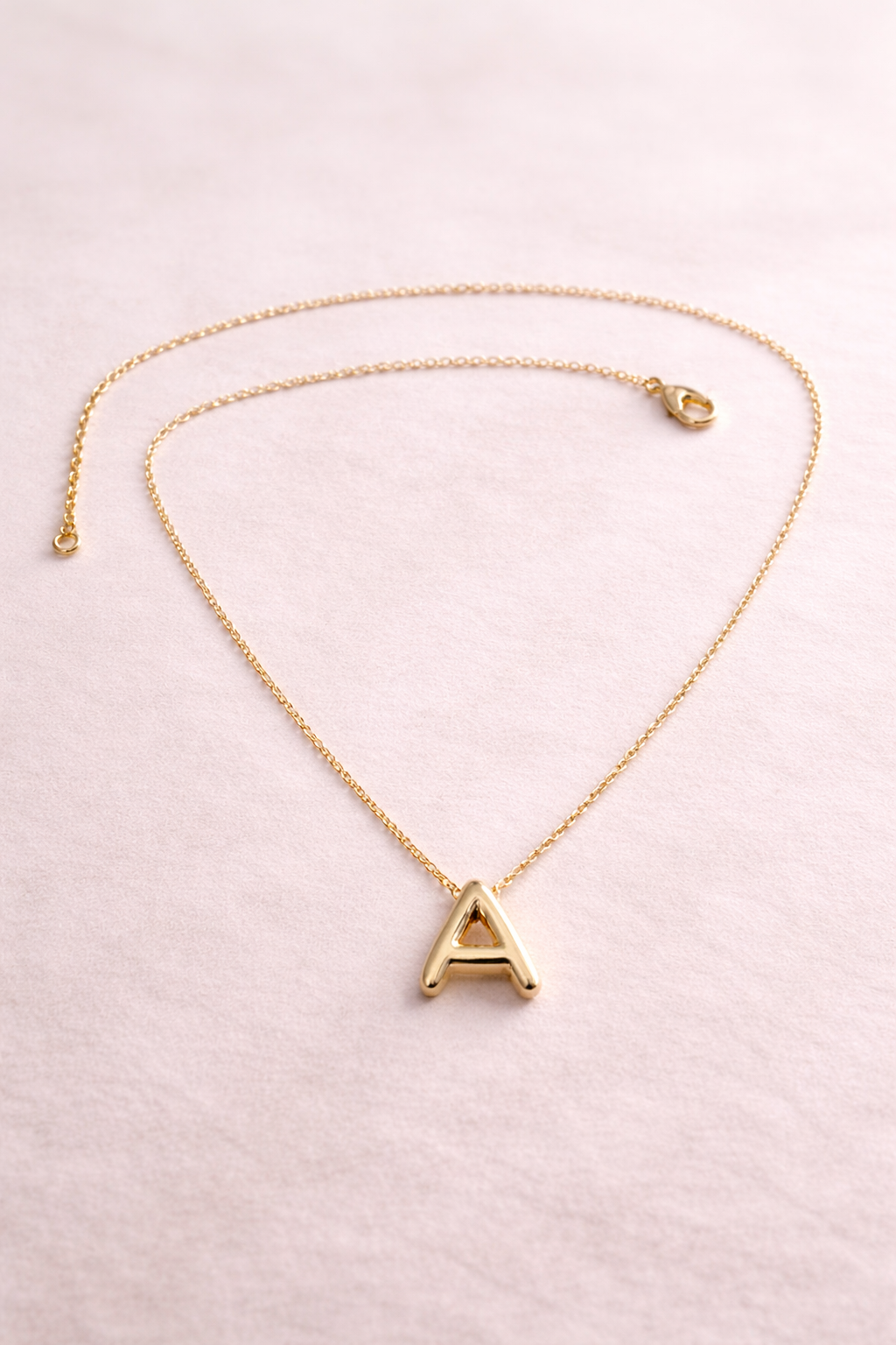 Bold Initial Necklace – Letter A