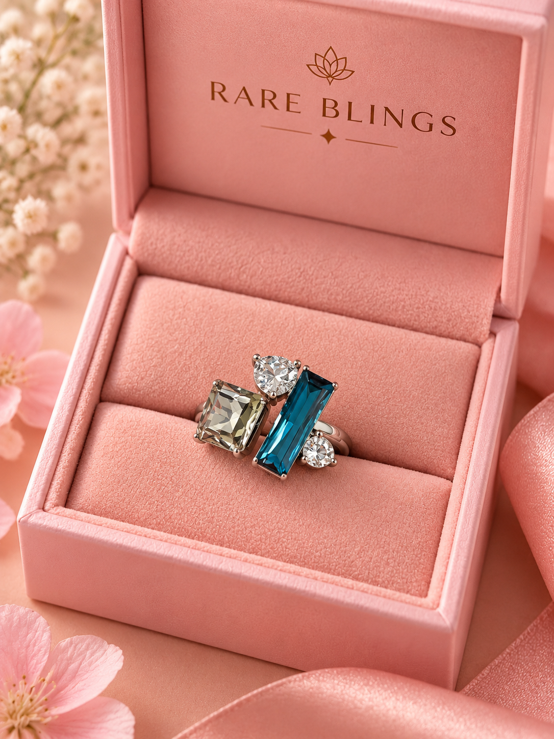 Azure Luxe Statement Ring