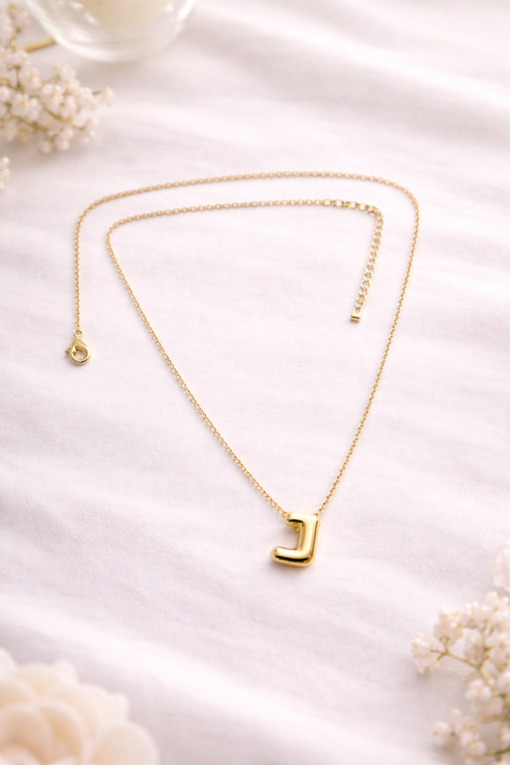 Bold Initial Necklace - Letter J
