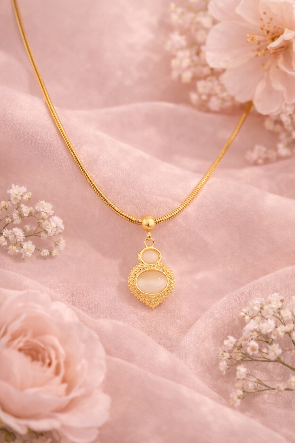 Aurora Crest Pendant With Chain