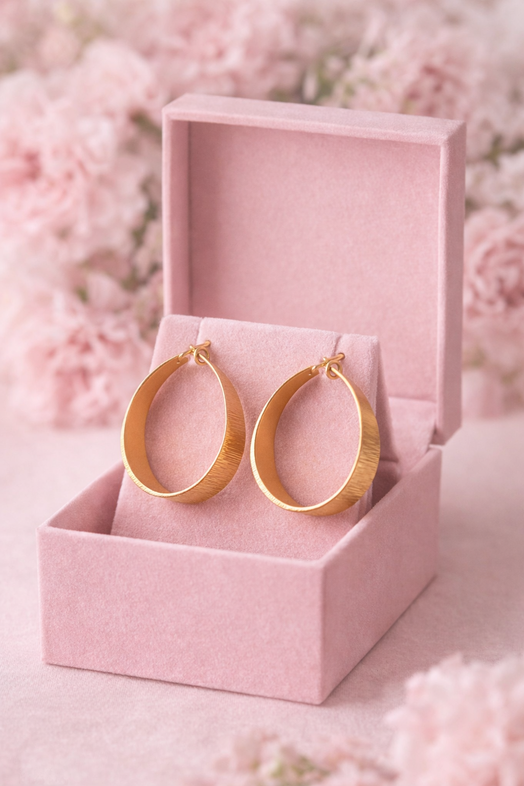 Sahara Textured Hoops