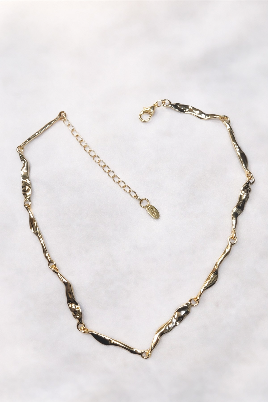 Elegant Twisted Gold Necklace