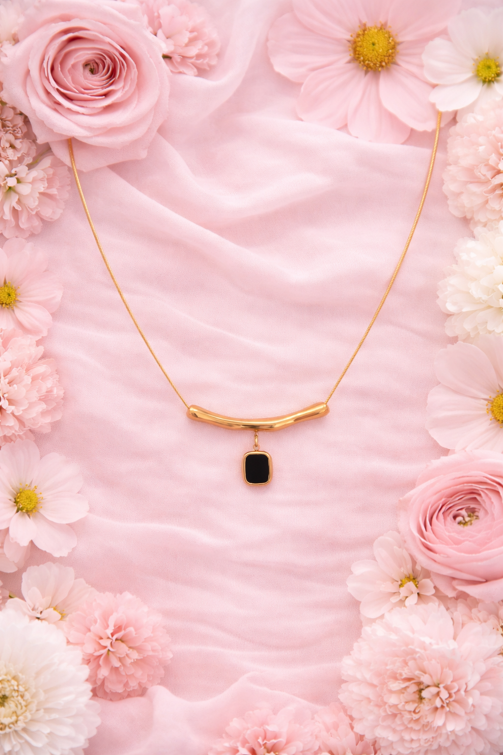 Noir Branch Pendant with Snake Chain