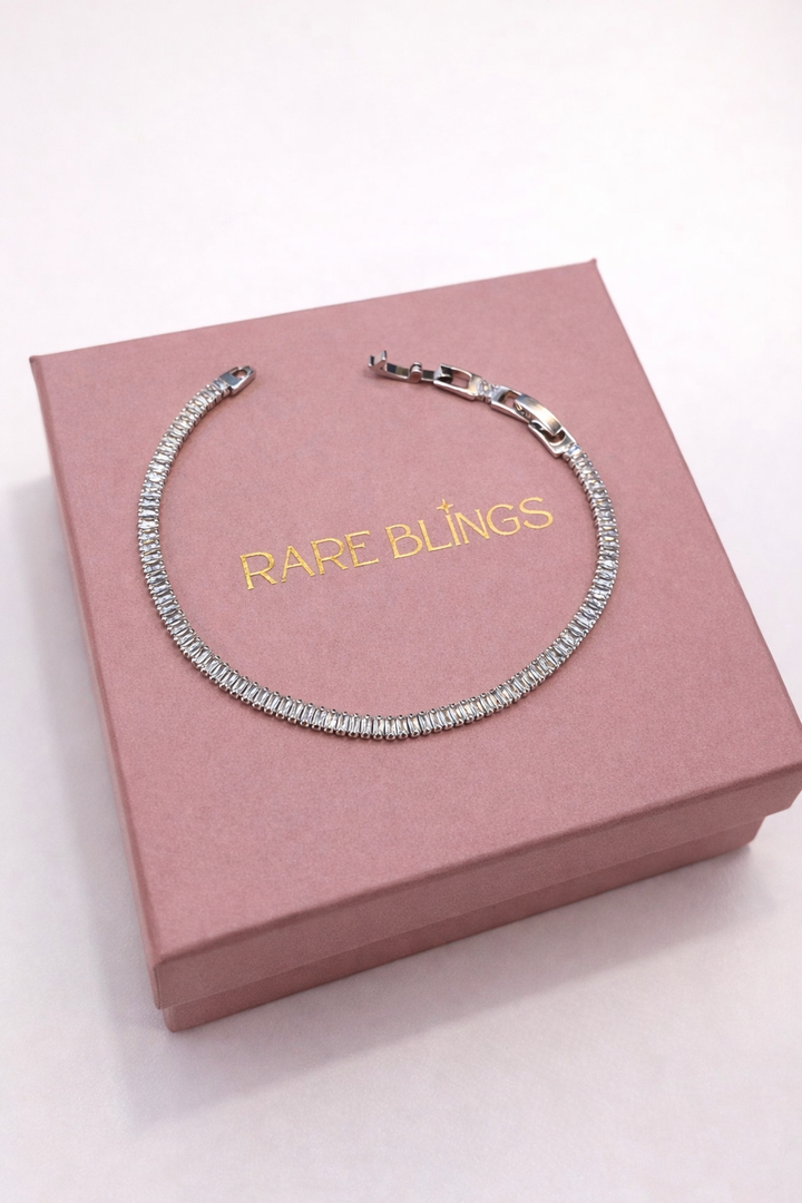 Diamond-Line Baguette Bracelet