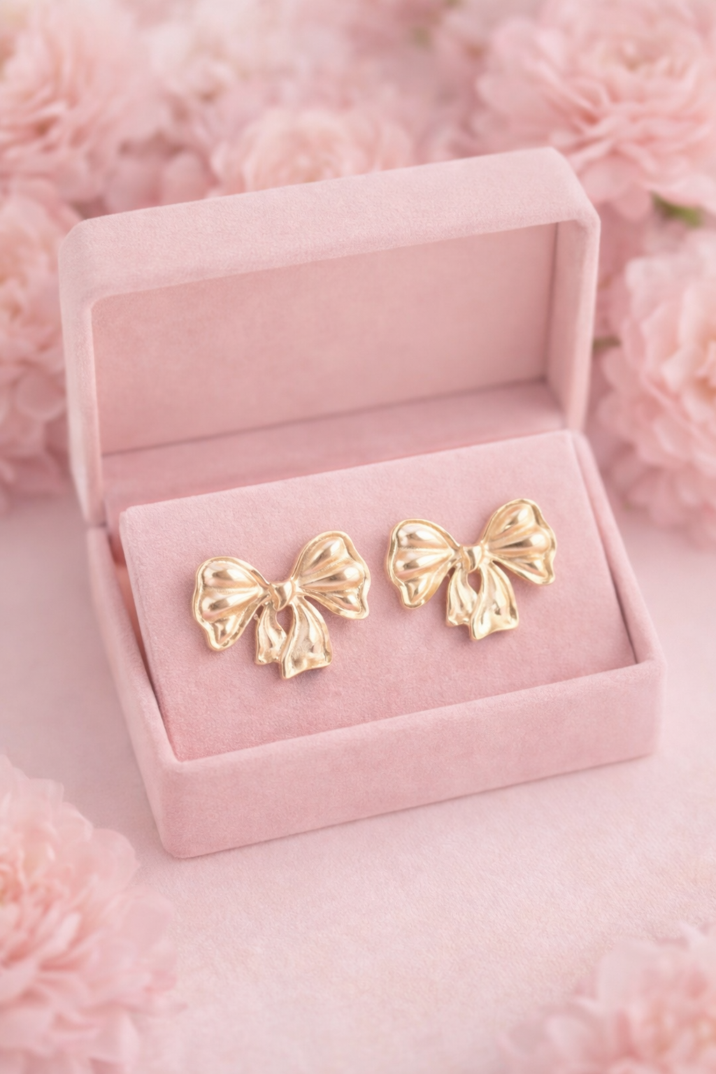 Golden Ribbon Studs