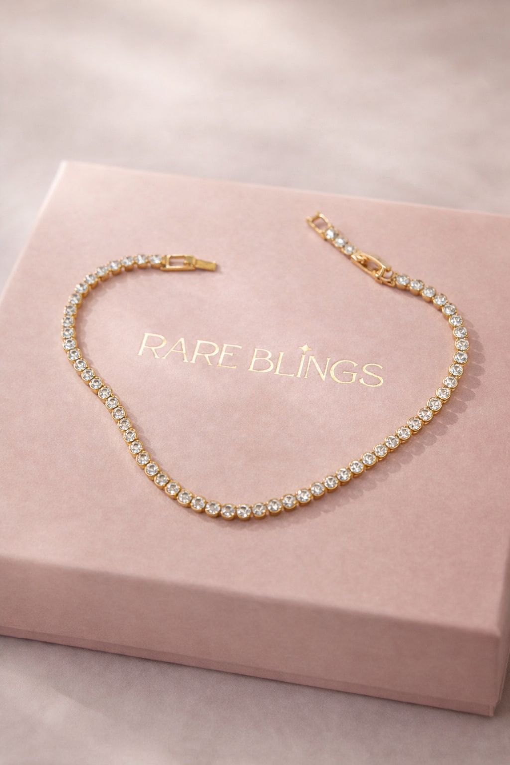 Rose Gold Luminous Tennis Bracelet