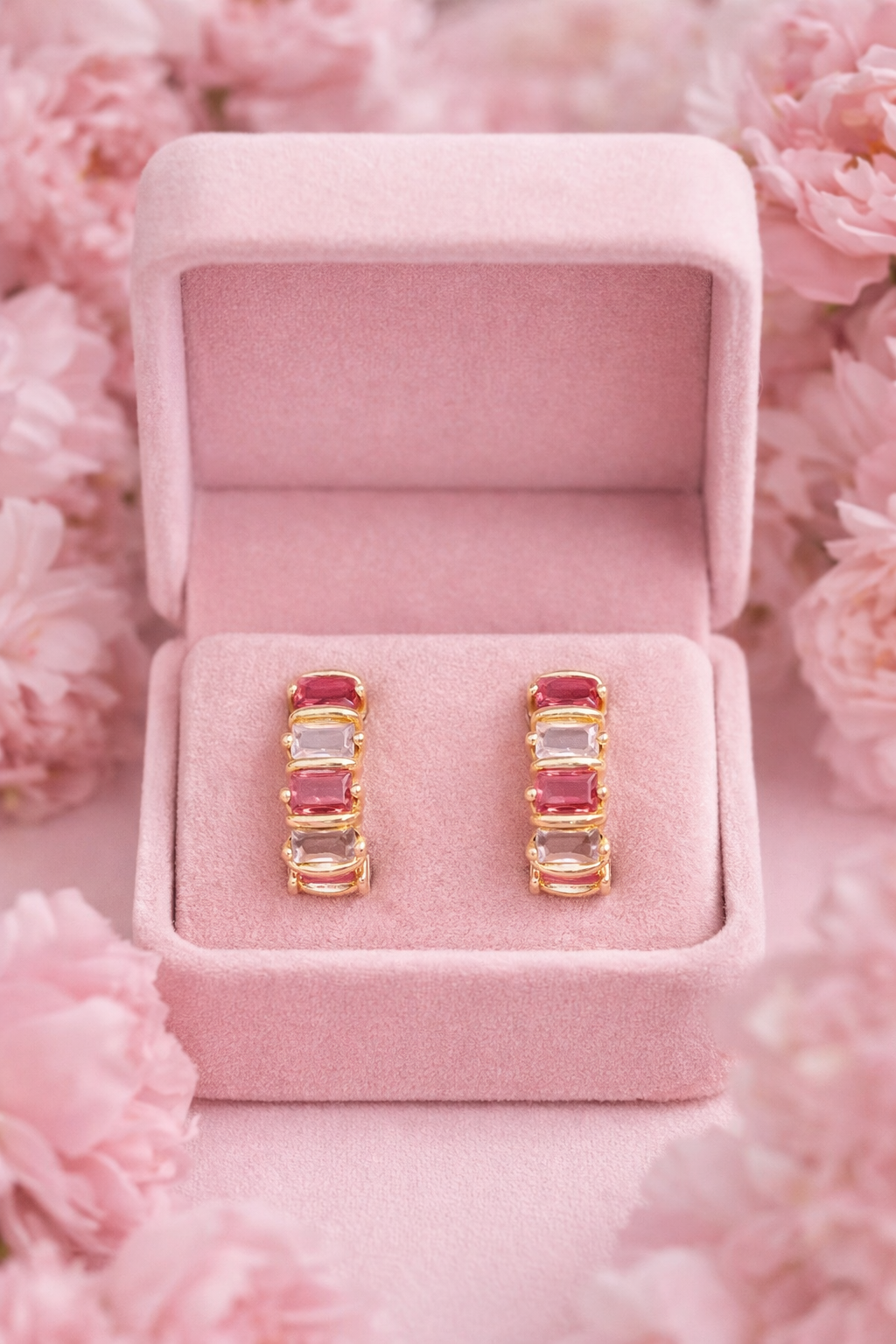 Aurora Ombre Huggie Earrings