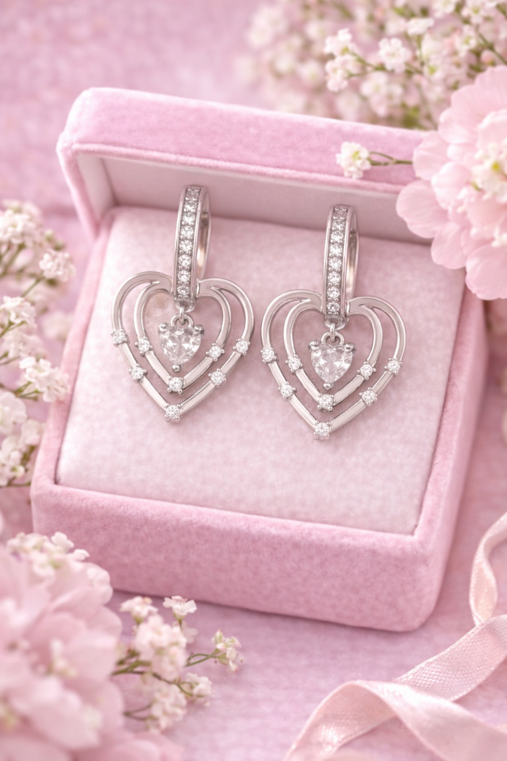 Heirloom Heart Studs
