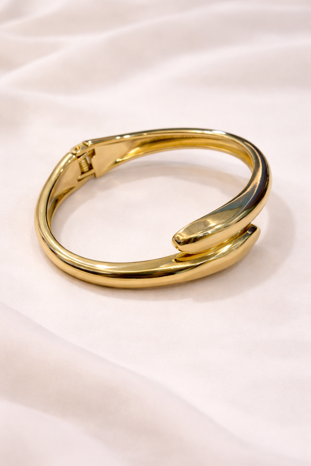 Serpent Curve Cuff Bracelet