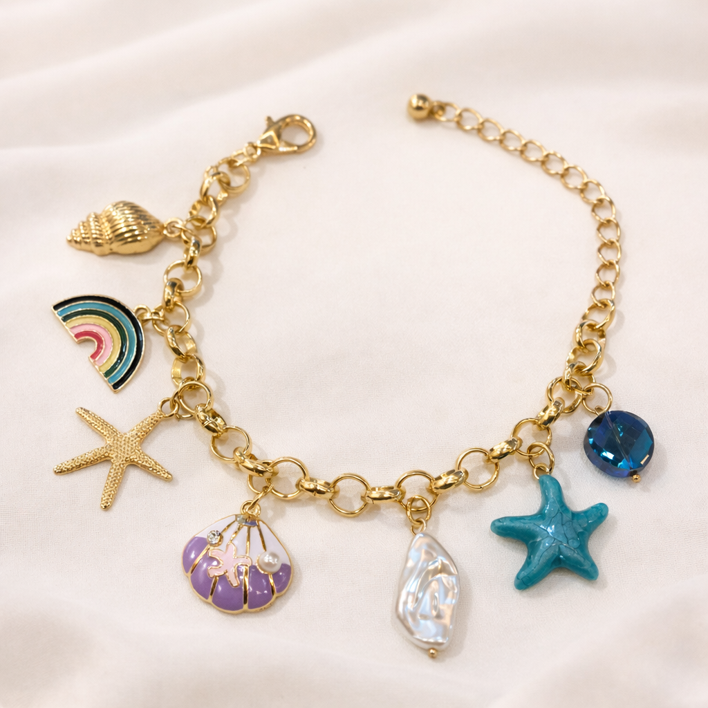 Sea Whispers Charm Bracelet