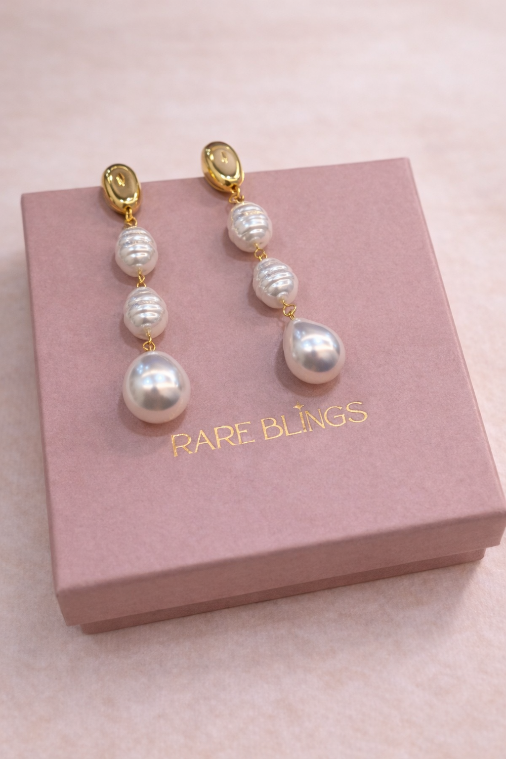 Pearl Cascade Elegance Earrings