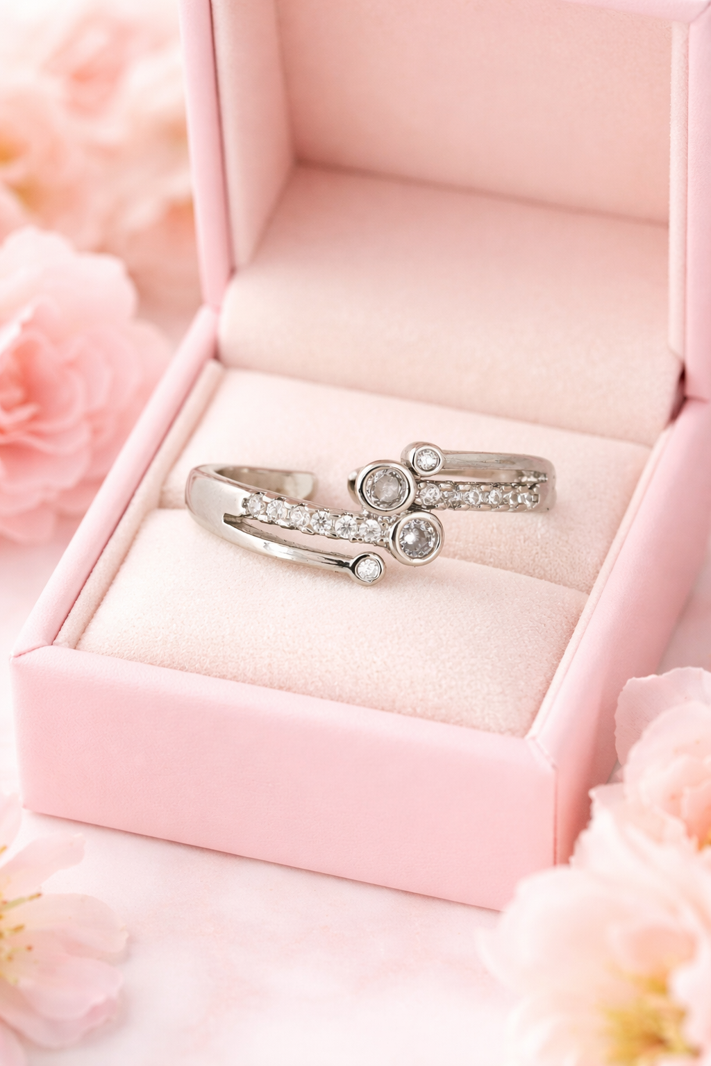Starlit Halo Ring