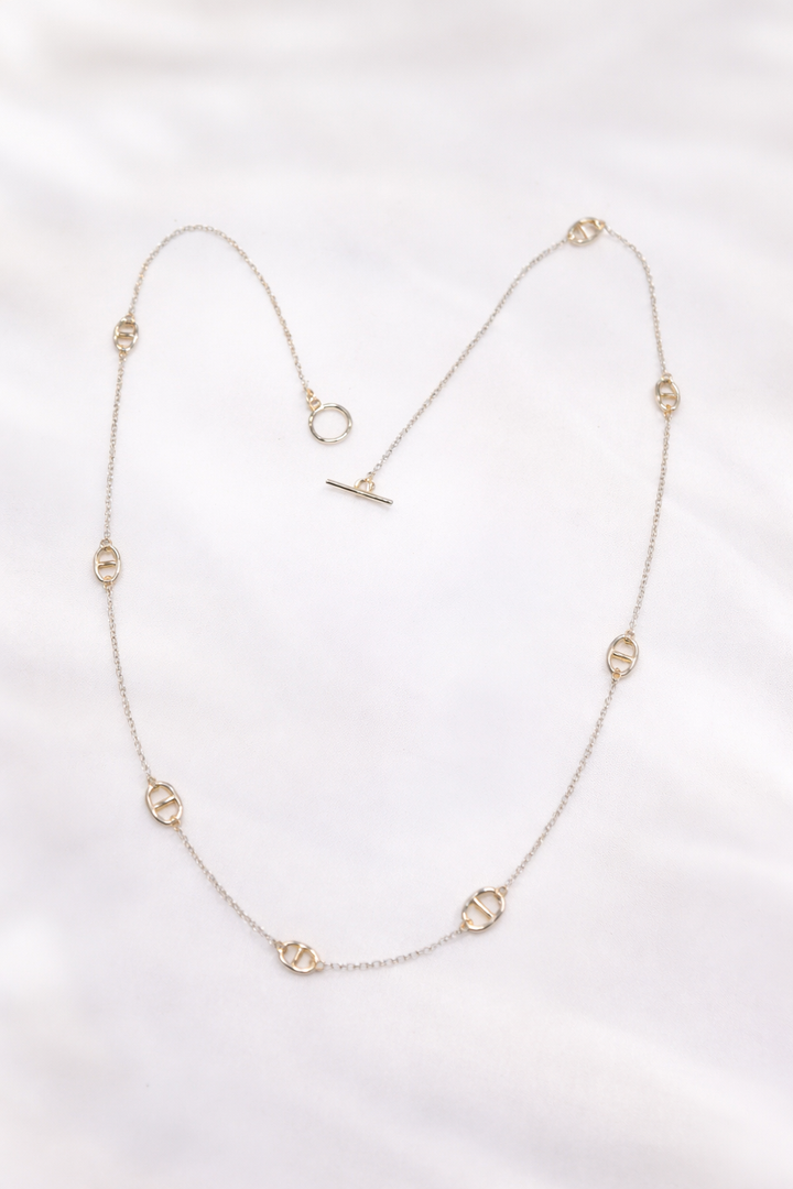 Golden Link Chain Necklace