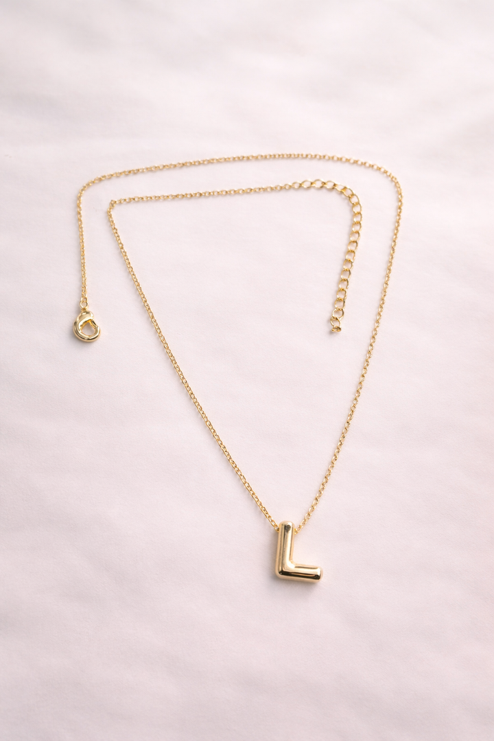 Bold Initial Necklace - Letter L