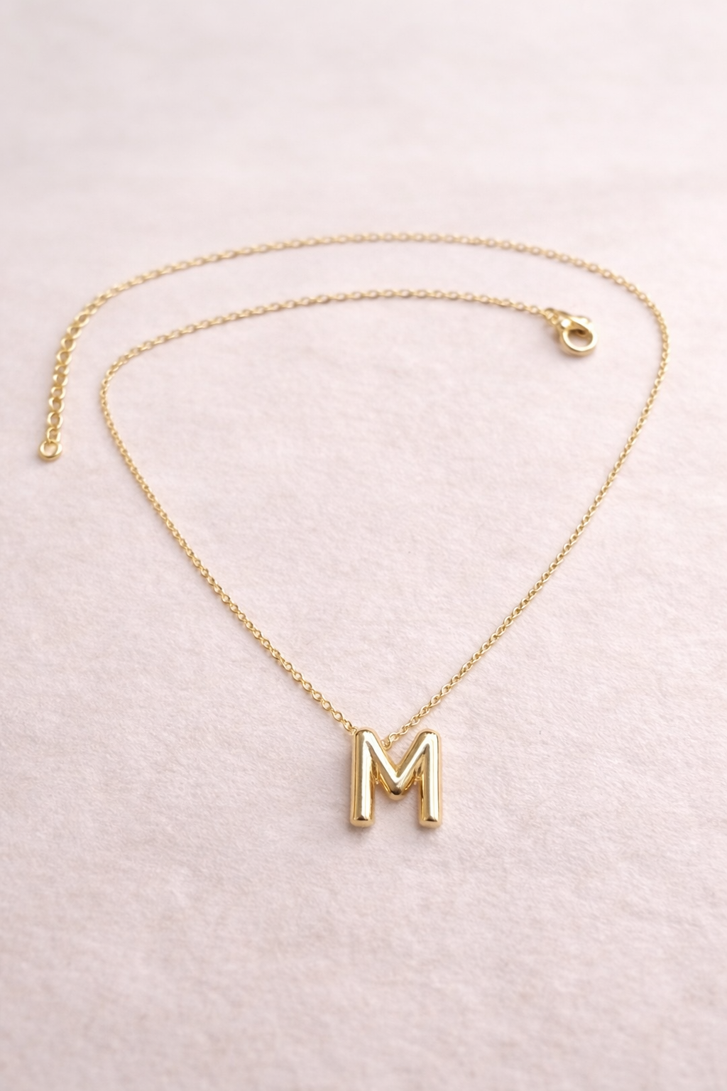 Bold Initial Necklace – Letter M