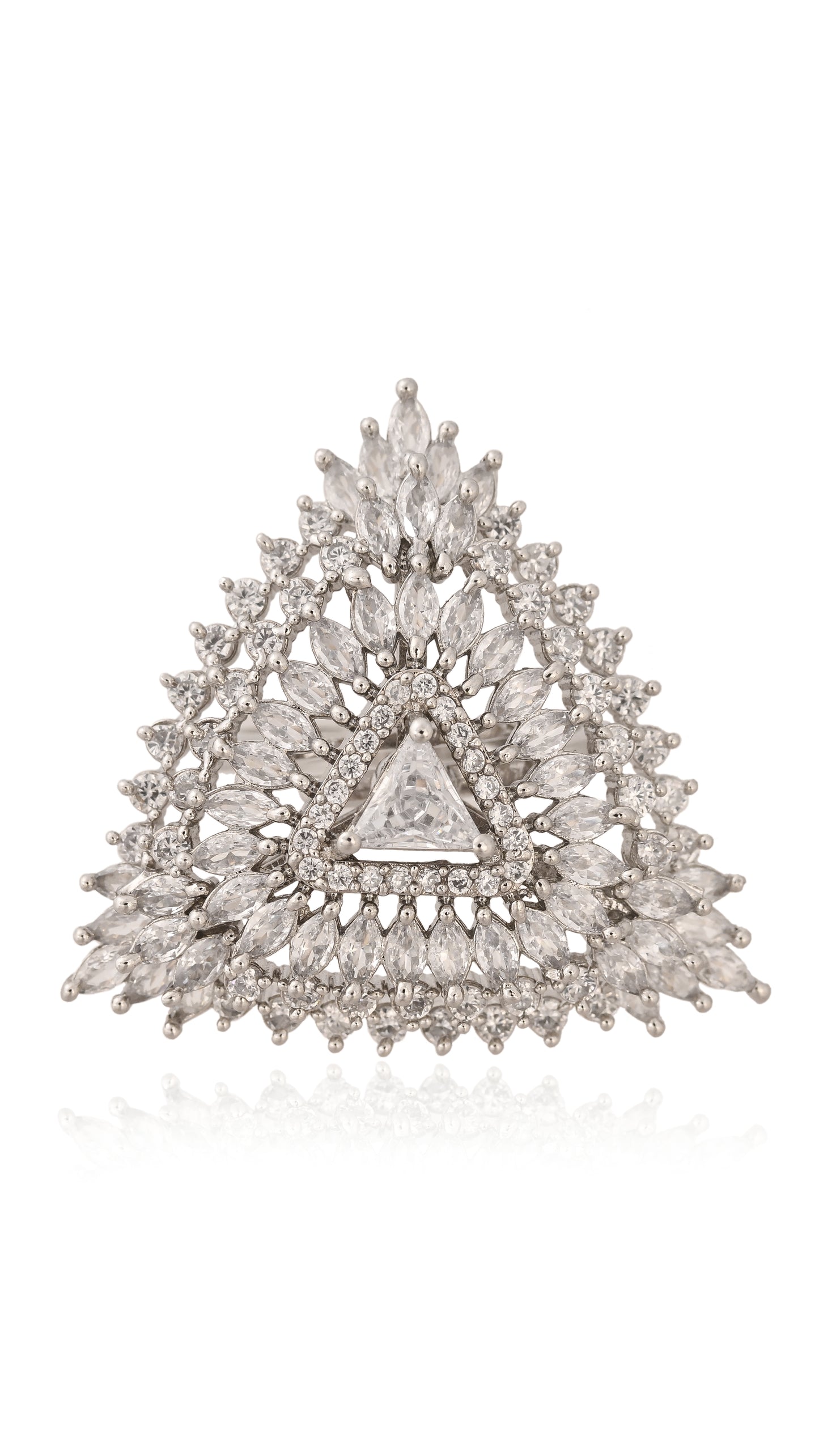 Starlit Pyramid Ring