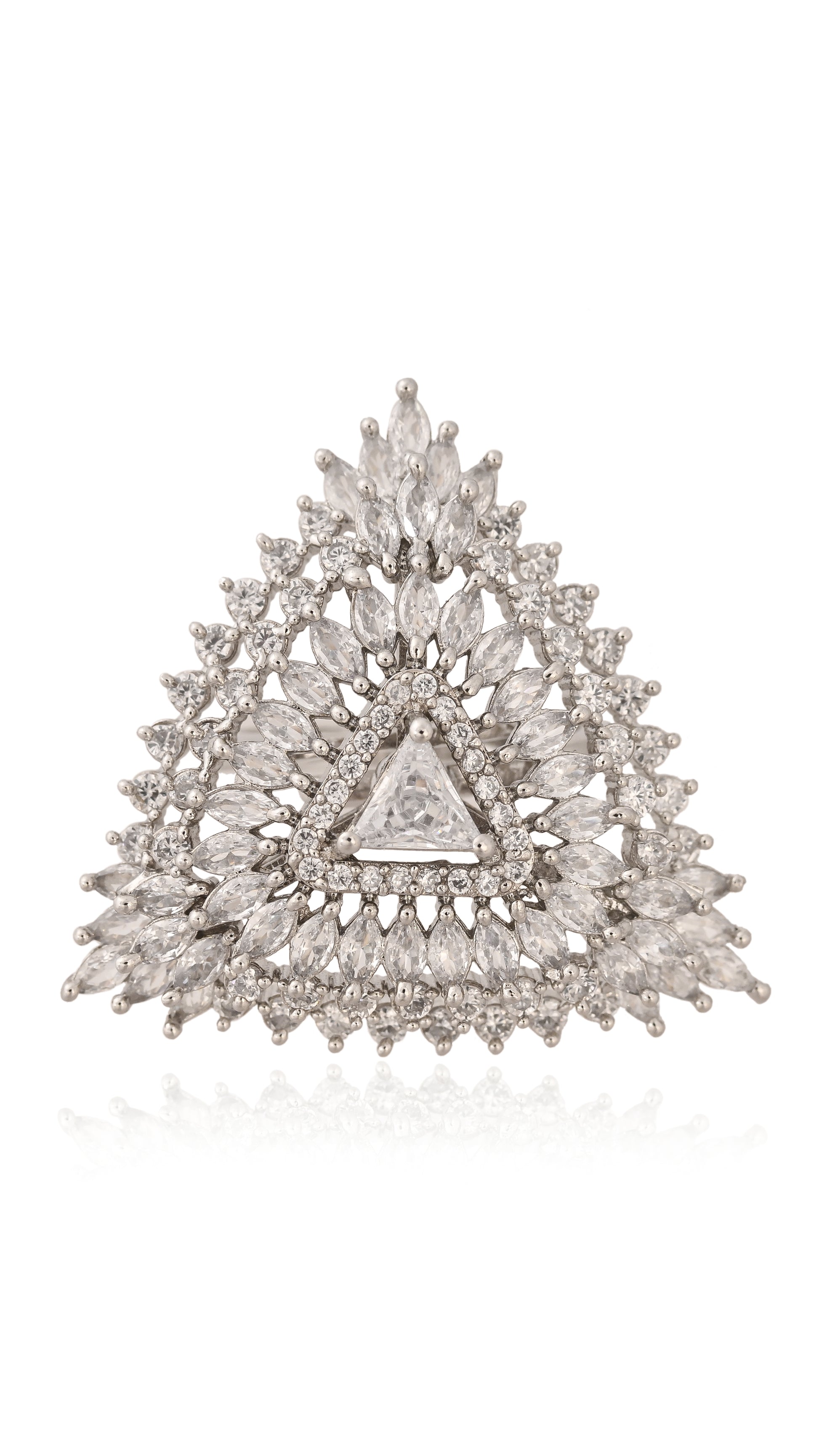 Starlit Pyramid Ring