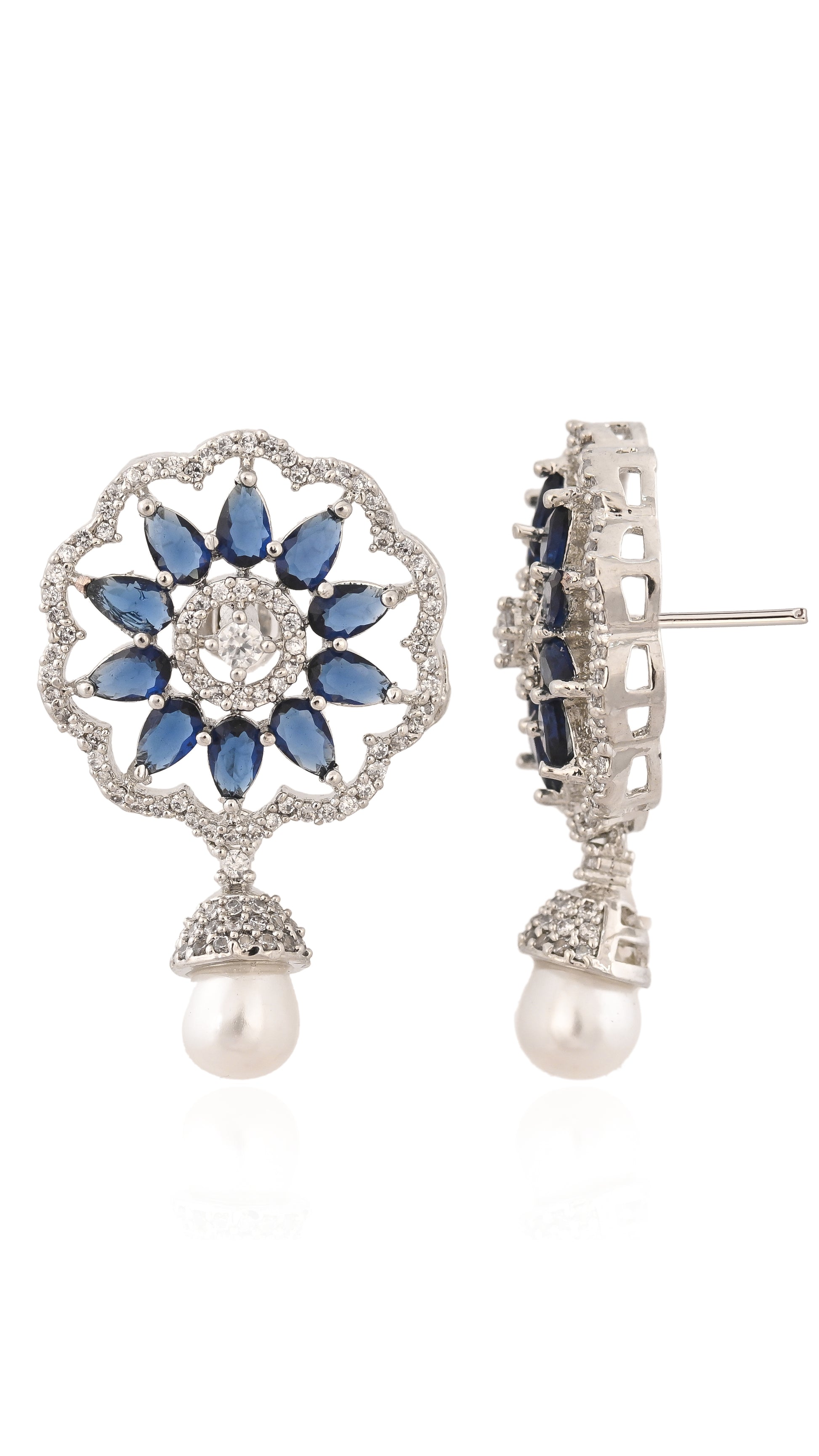 Gemstone Dewdrop Earrings