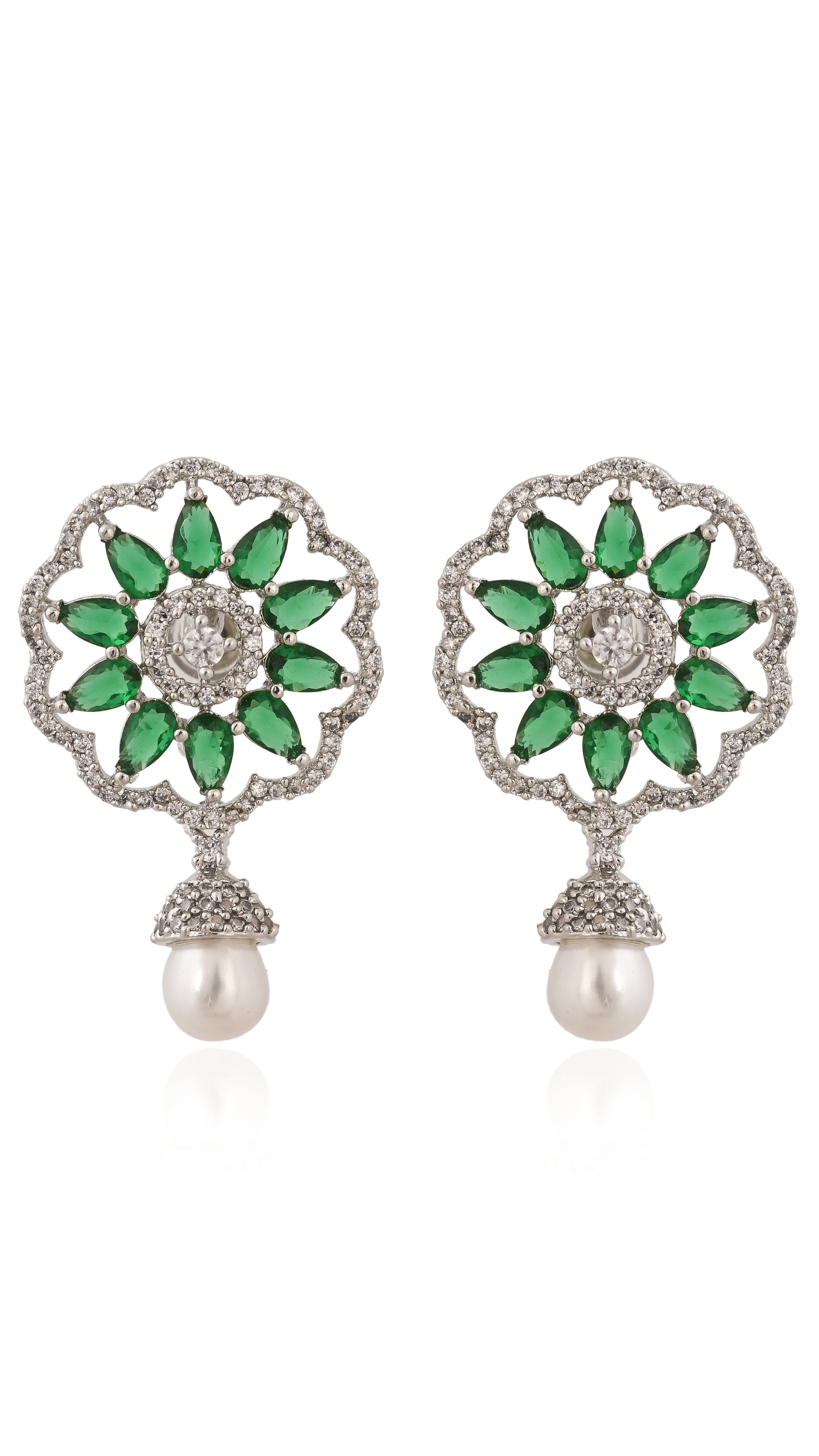 Gemstone Dewdrop Earrings