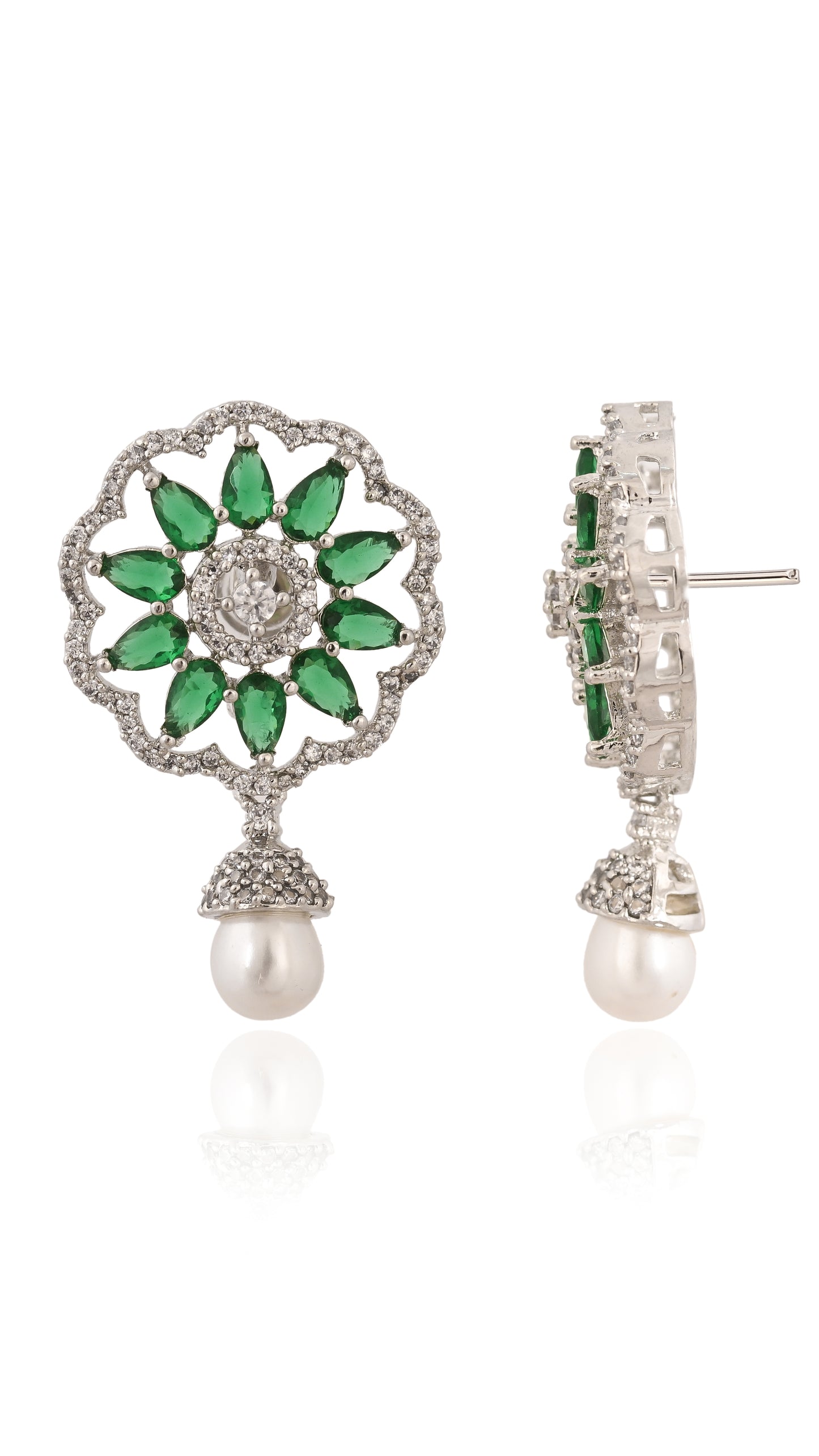 Gemstone Dewdrop Earrings
