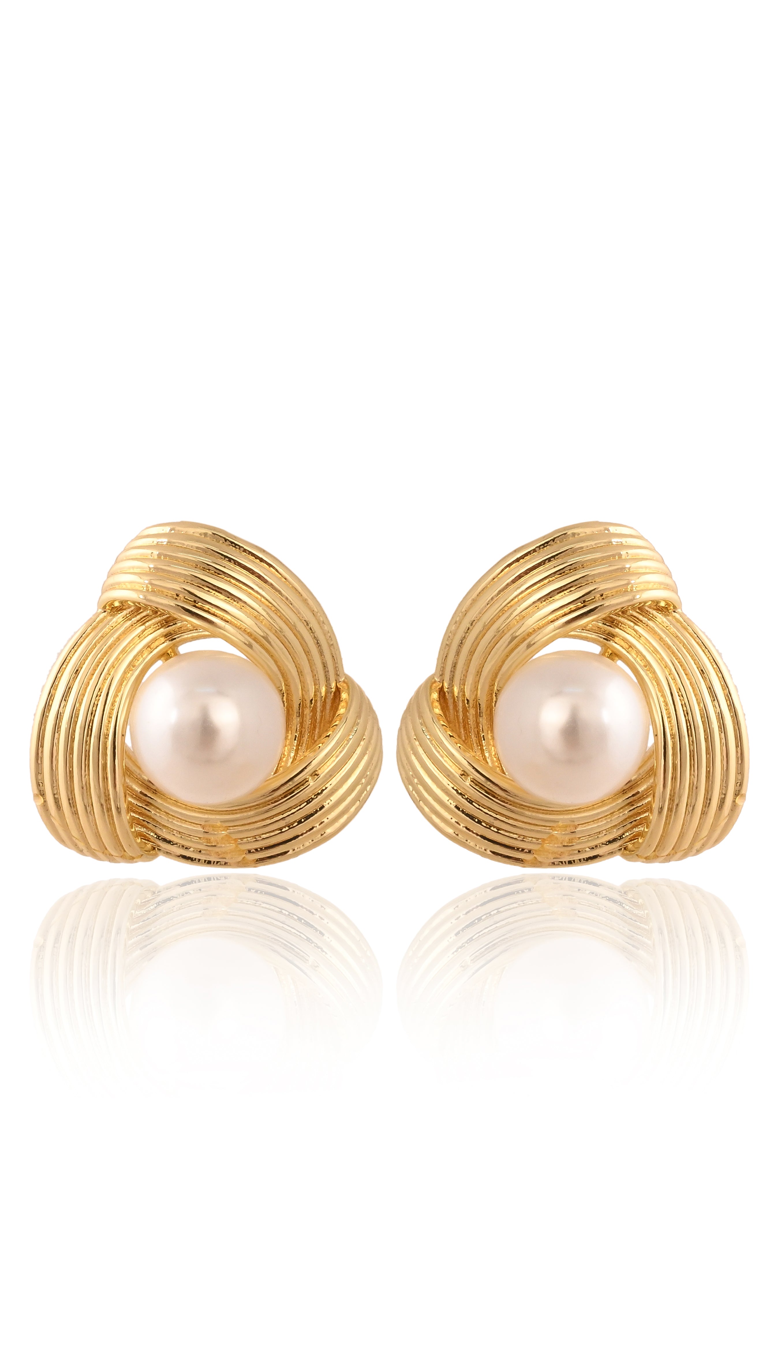 Knot Pearl Earrings
