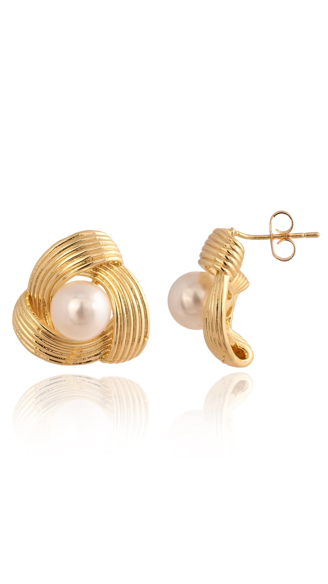 Knot Pearl Earrings