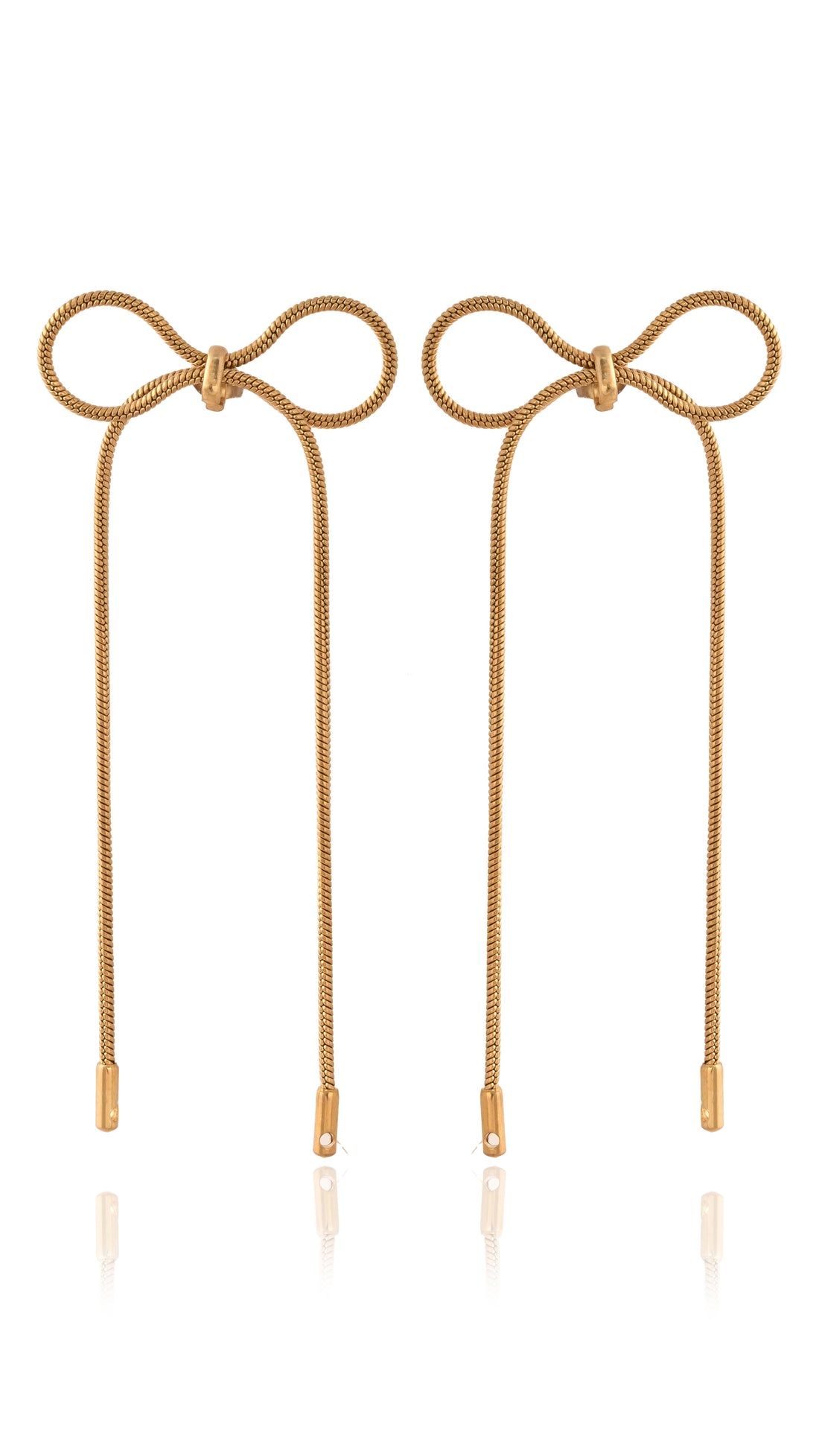 Serpent Glow Bow Earrings