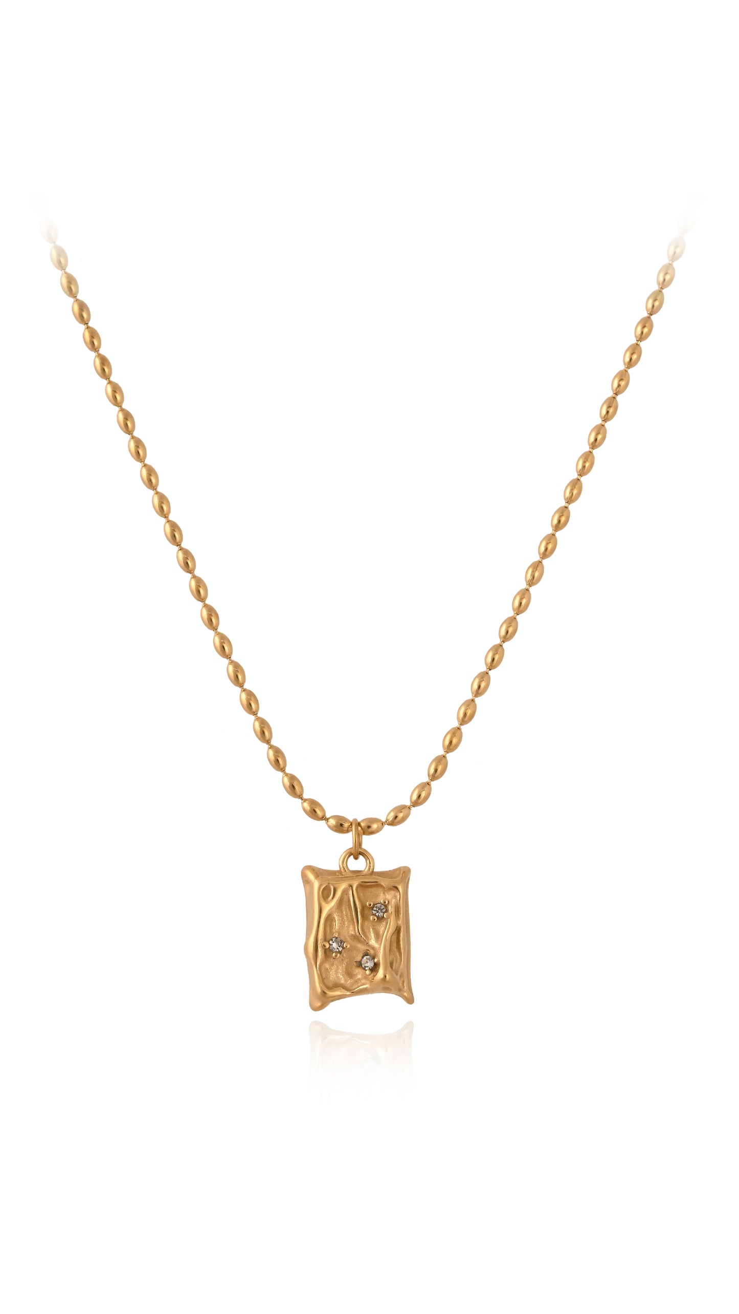 Blossom Pendant with Beaded Chain