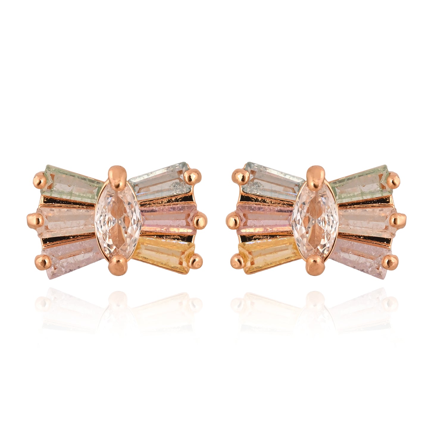 Rosé Monarchs Studs