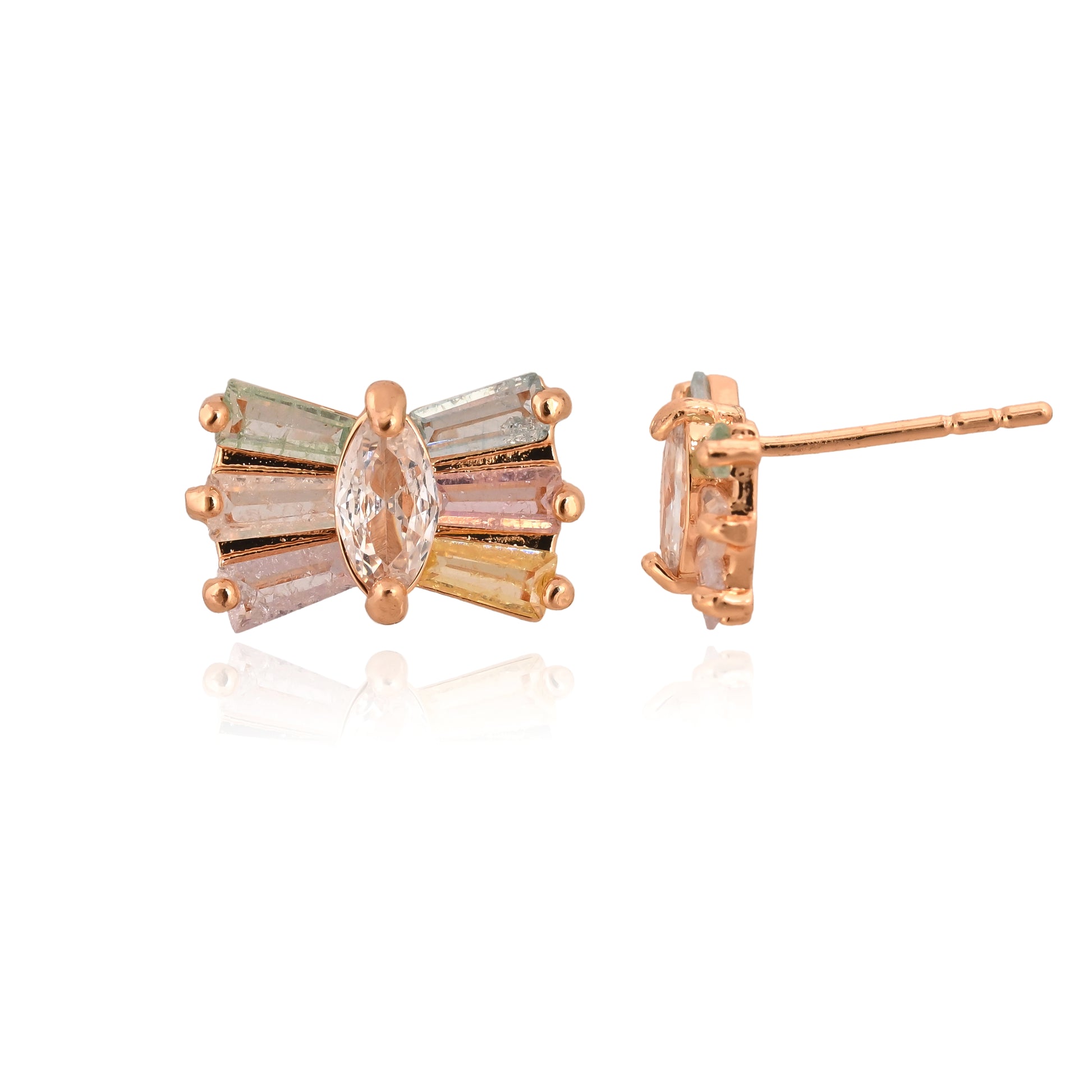 Rosé Monarchs Studs