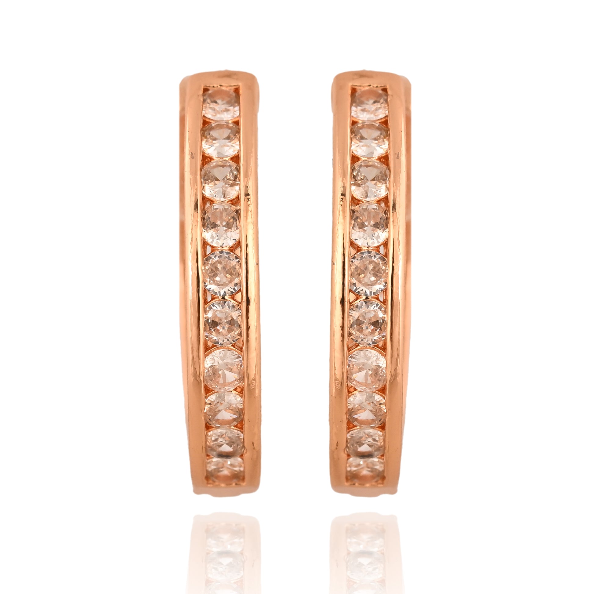 Golden Glow Hoops
