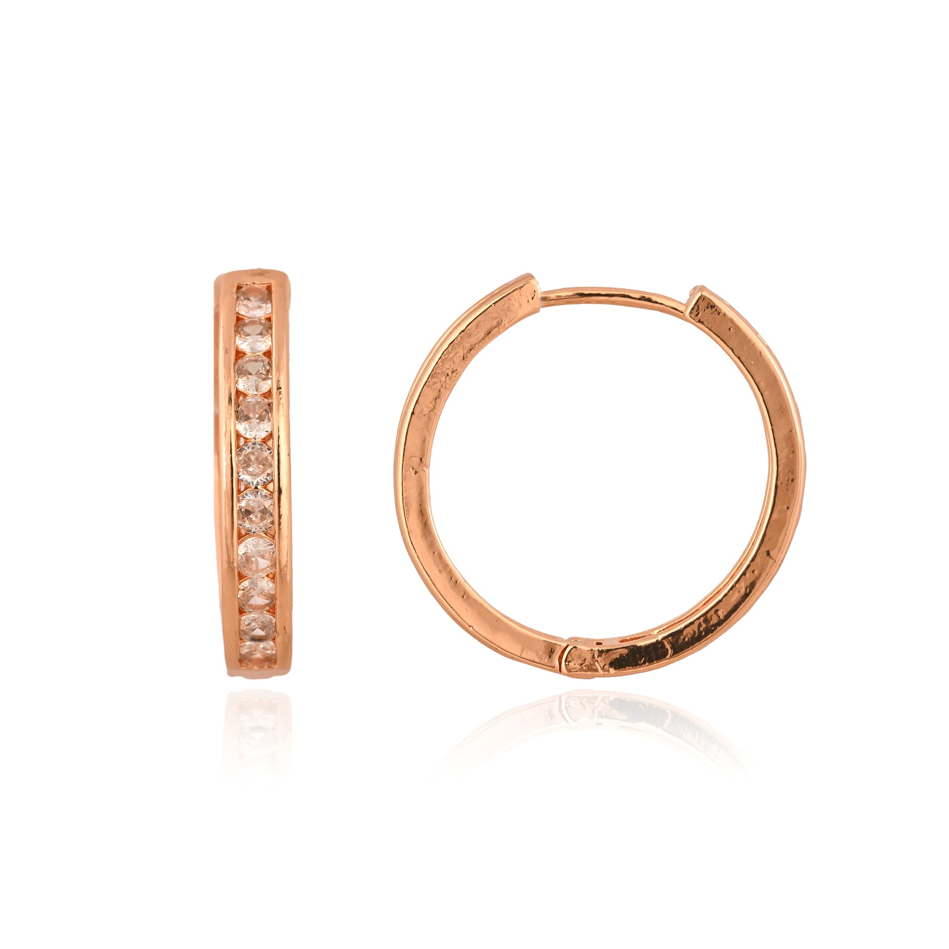 Golden Glow Hoops