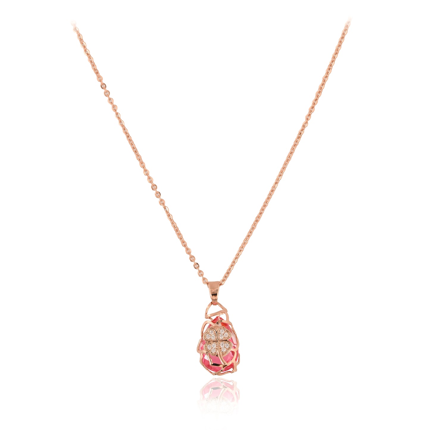 Twilight Bloom Pendant With Chain