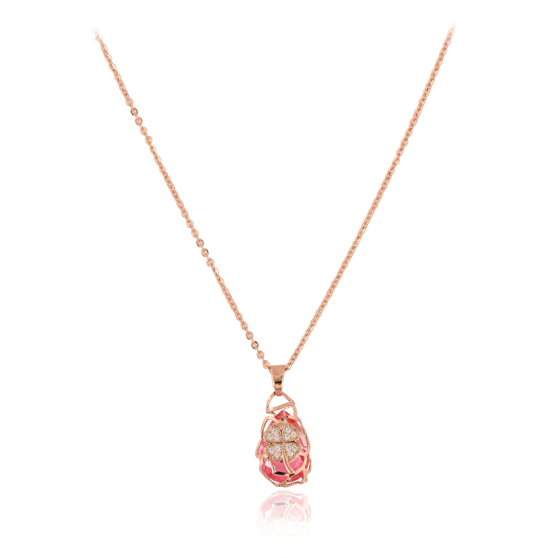 Twilight Bloom Pendant With Chain