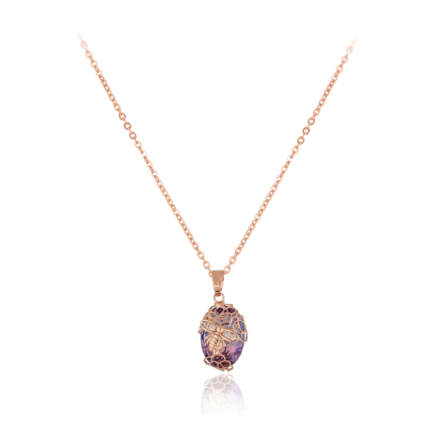 Rosebud pendant with Chain