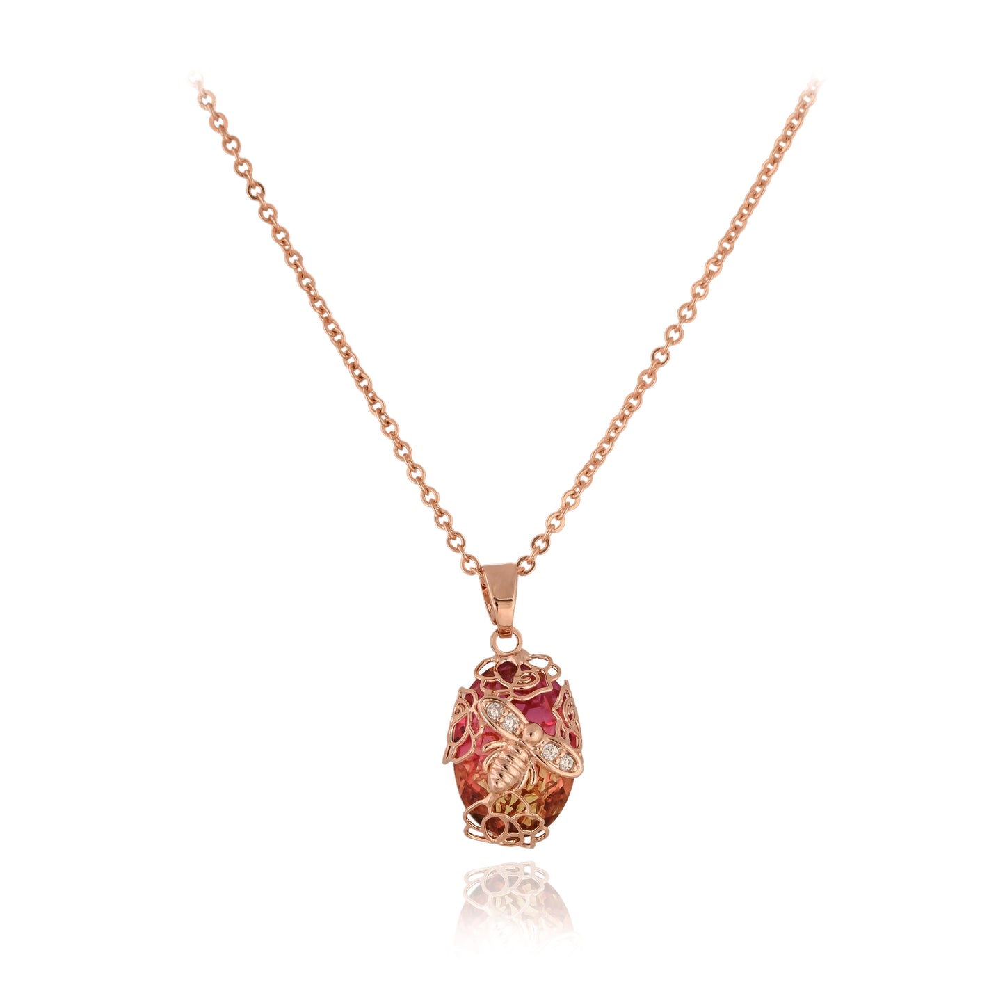 Rosebud pendant with Chain