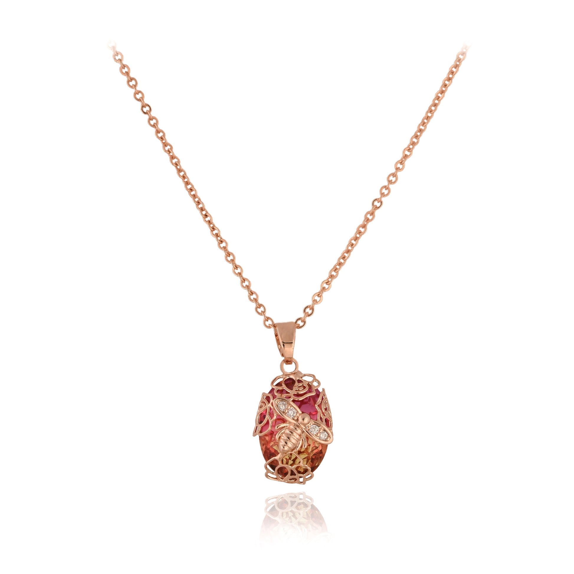 Rosebud pendant with Chain