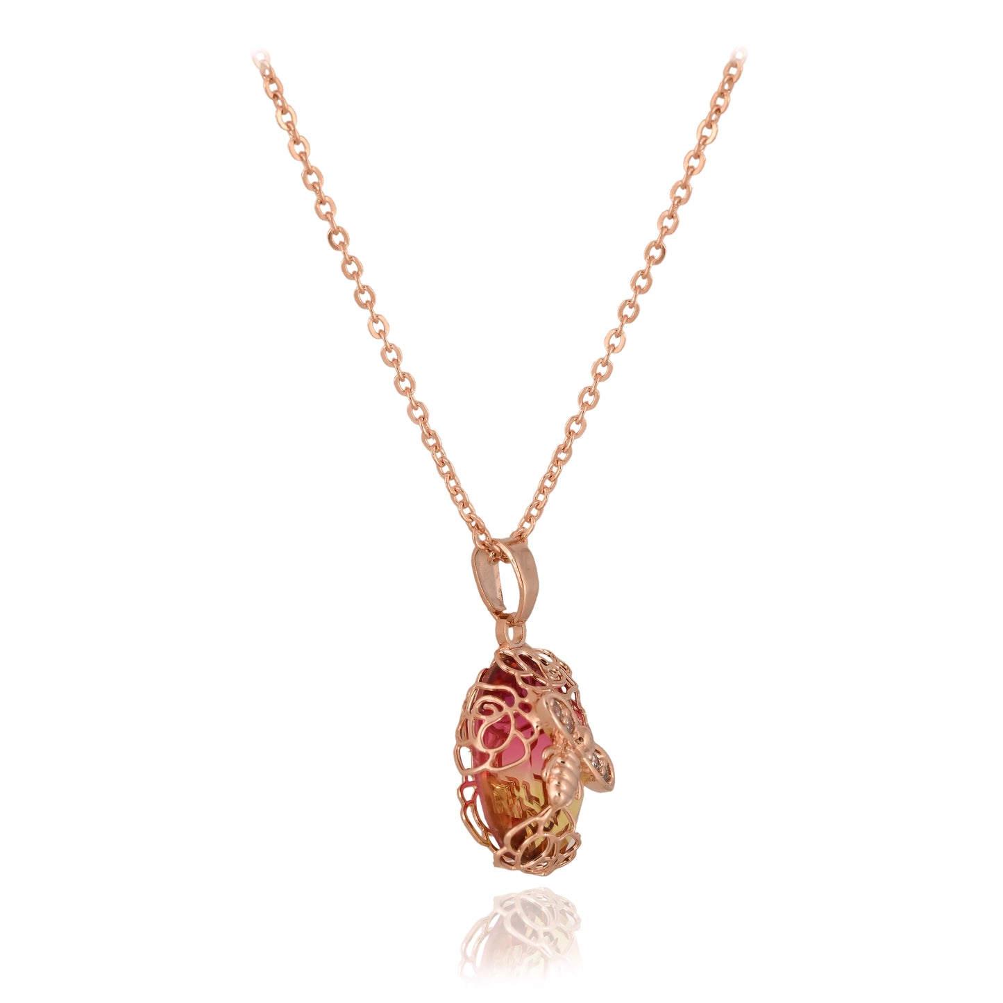 Rosebud pendant with Chain