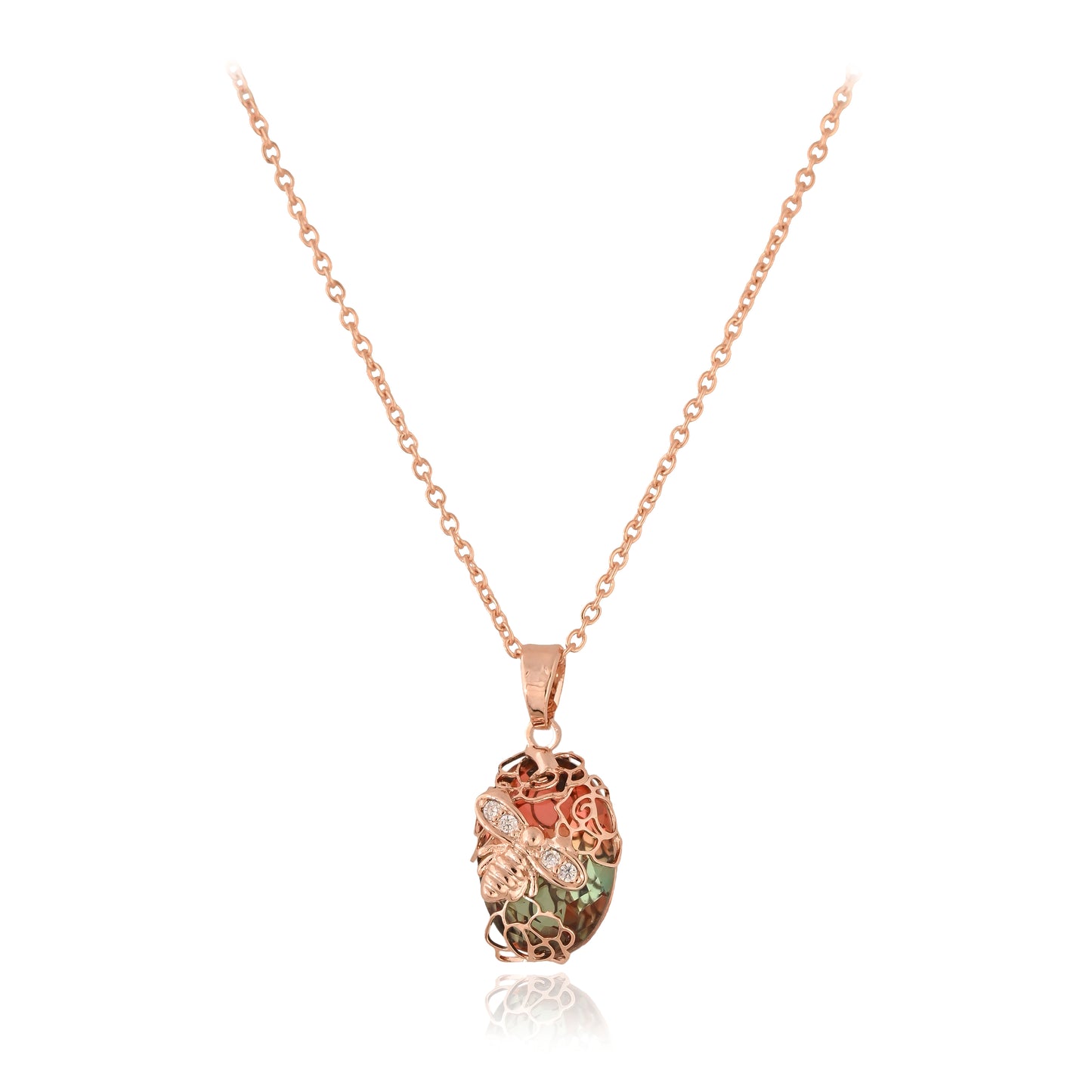 Rosebud pendant with Chain