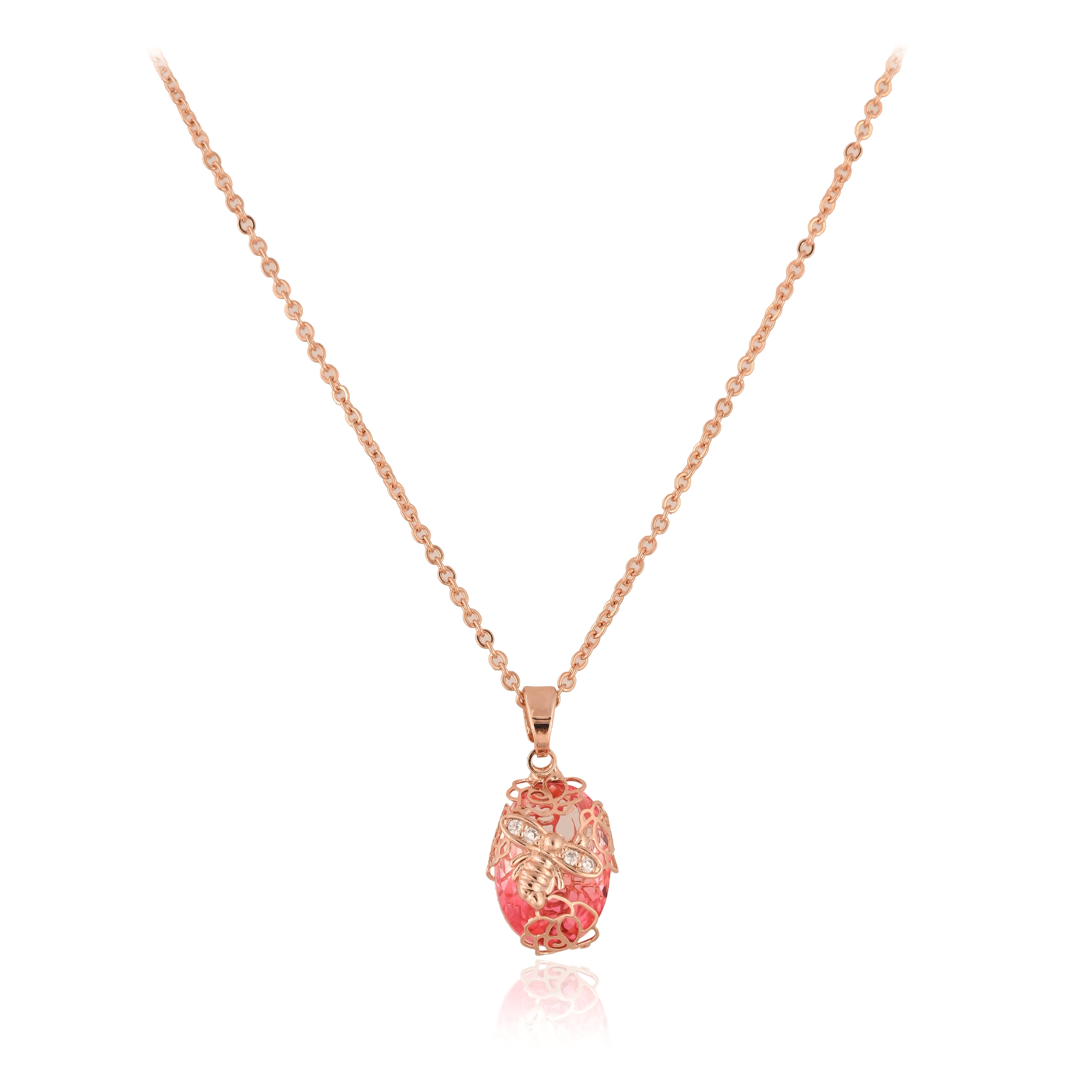 Rosebud pendant with Chain