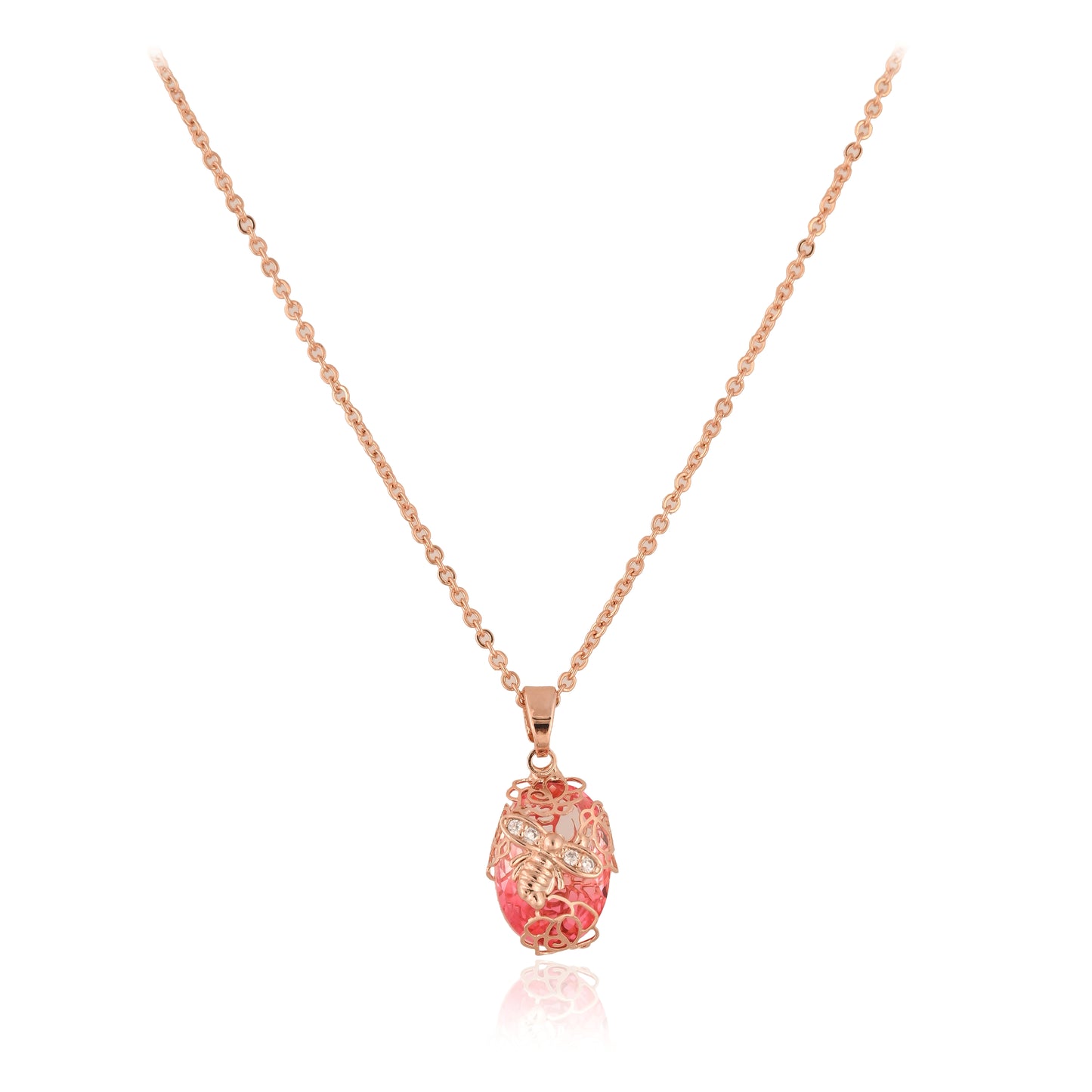 Rosebud pendant with Chain