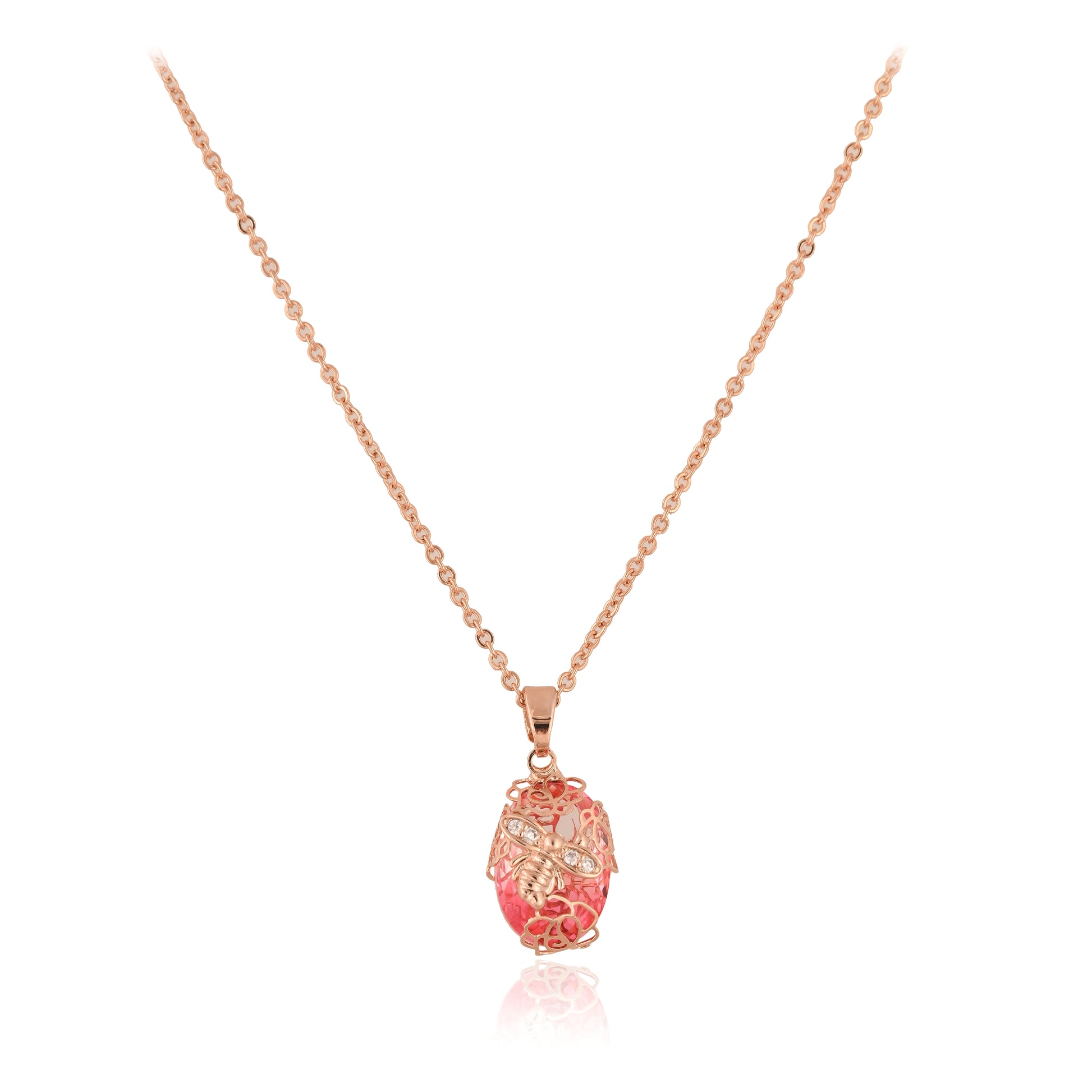Rosebud pendant with Chain